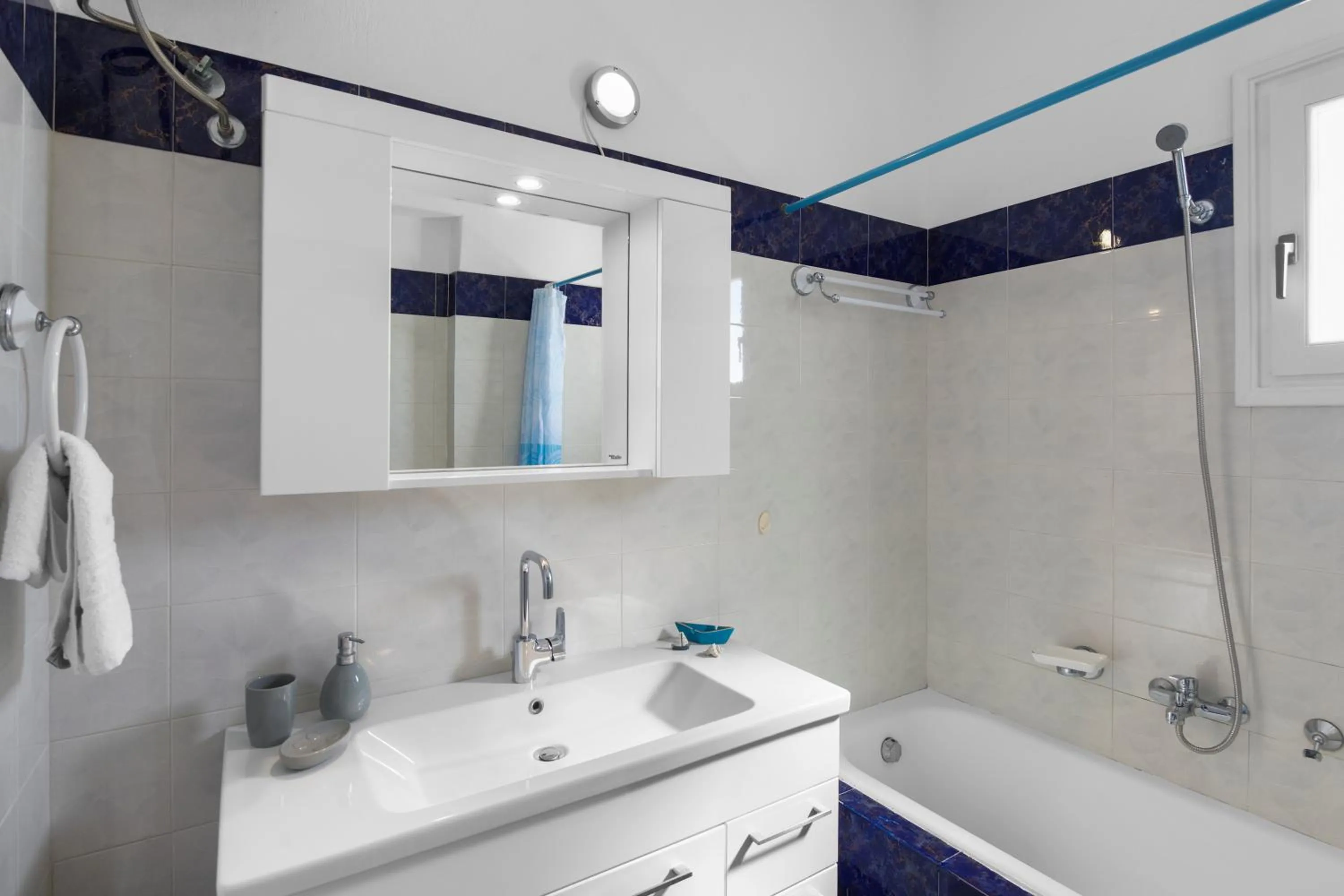 Bathroom in Anthoula's Sea View Apartment