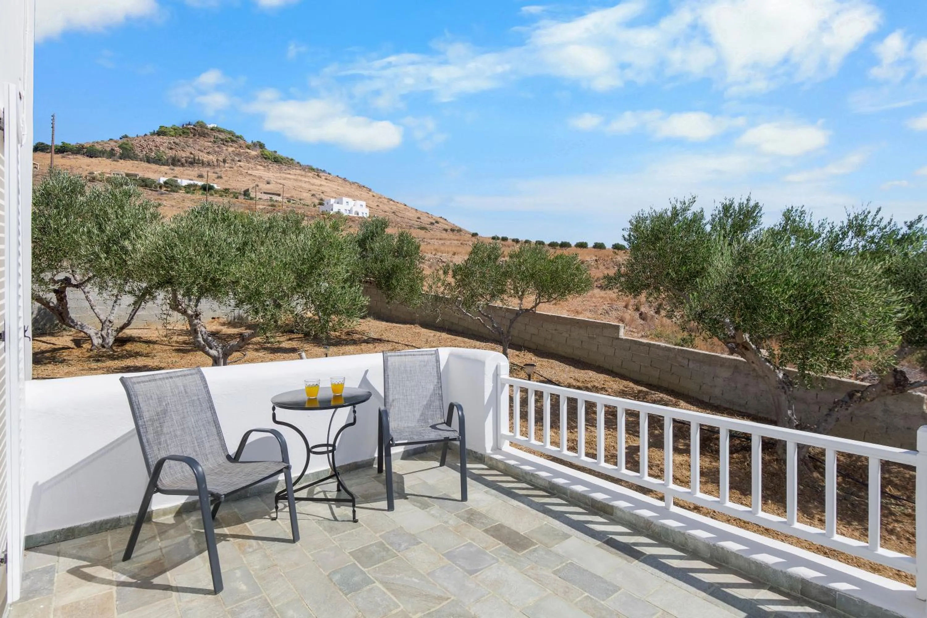Balcony/Terrace in Anthoula's Sea View Apartment