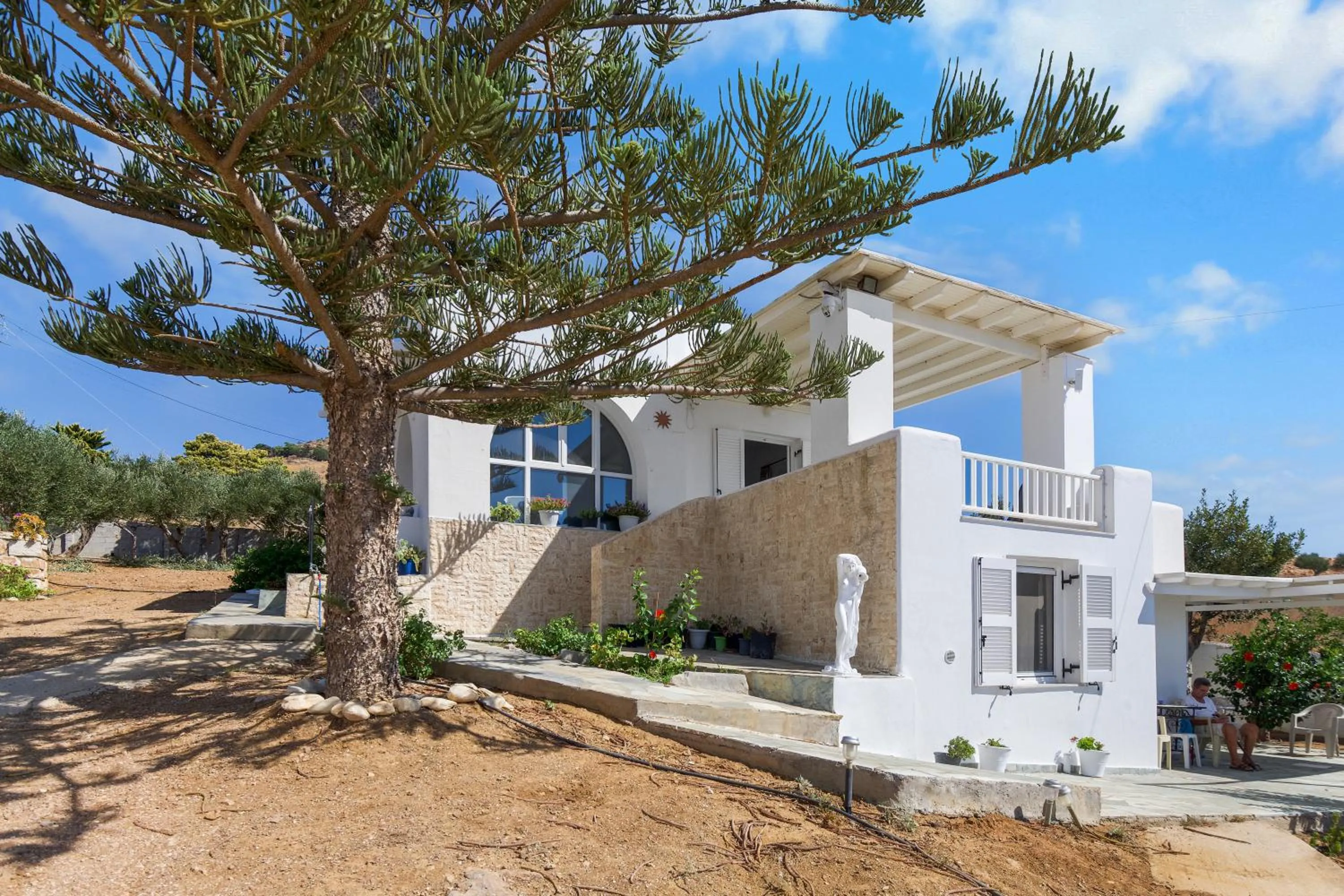 Property building in Anthoula's Sea View Apartment