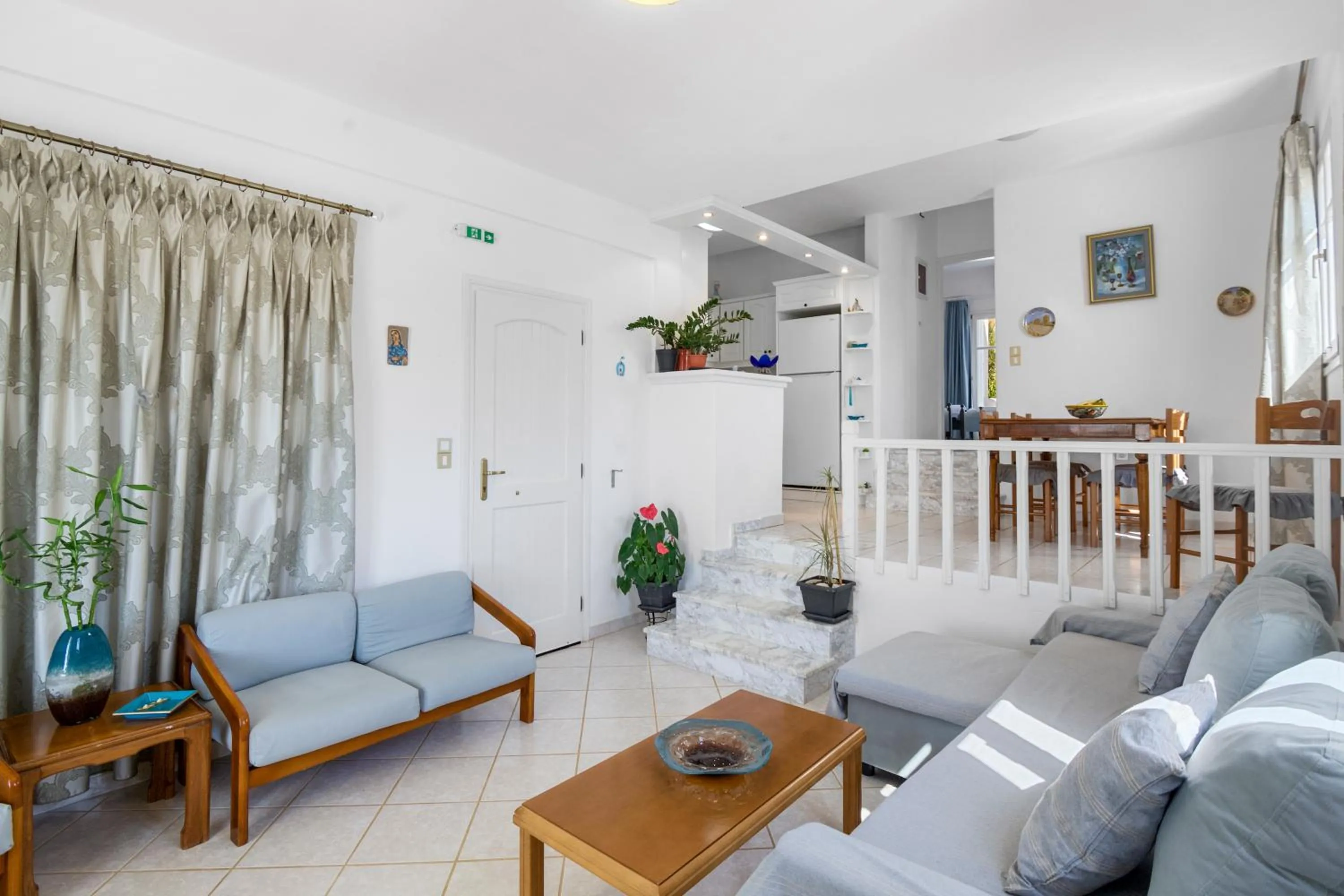 Living room in Anthoula's Sea View Apartment