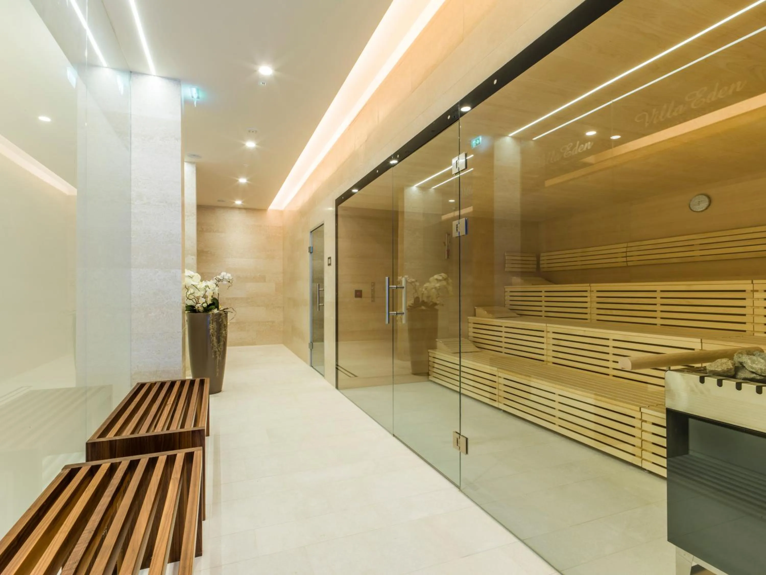 Sauna in Eden Reserve Hotel