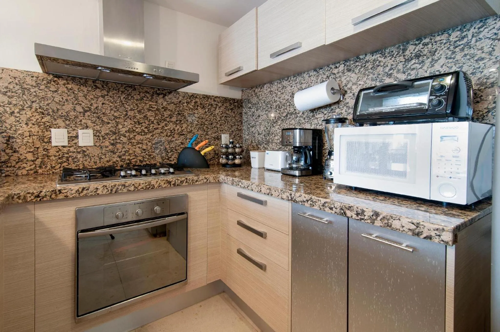 Kitchen or kitchenette in Luxurious & Central Condo In Playa Steps From The Beach