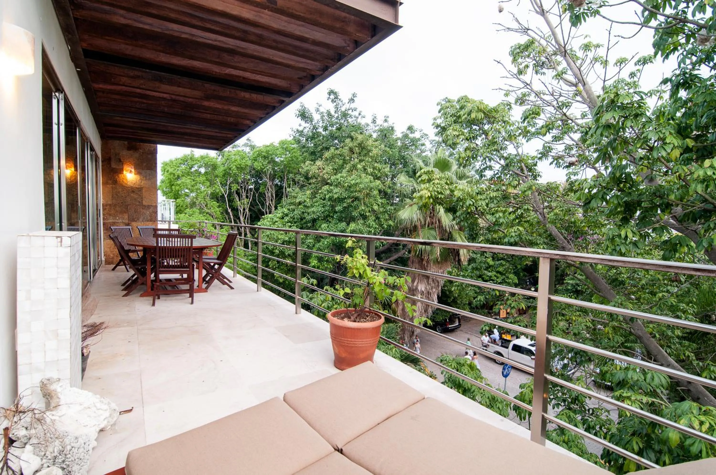 Balcony/Terrace in Luxurious & Central Condo In Playa Steps From The Beach