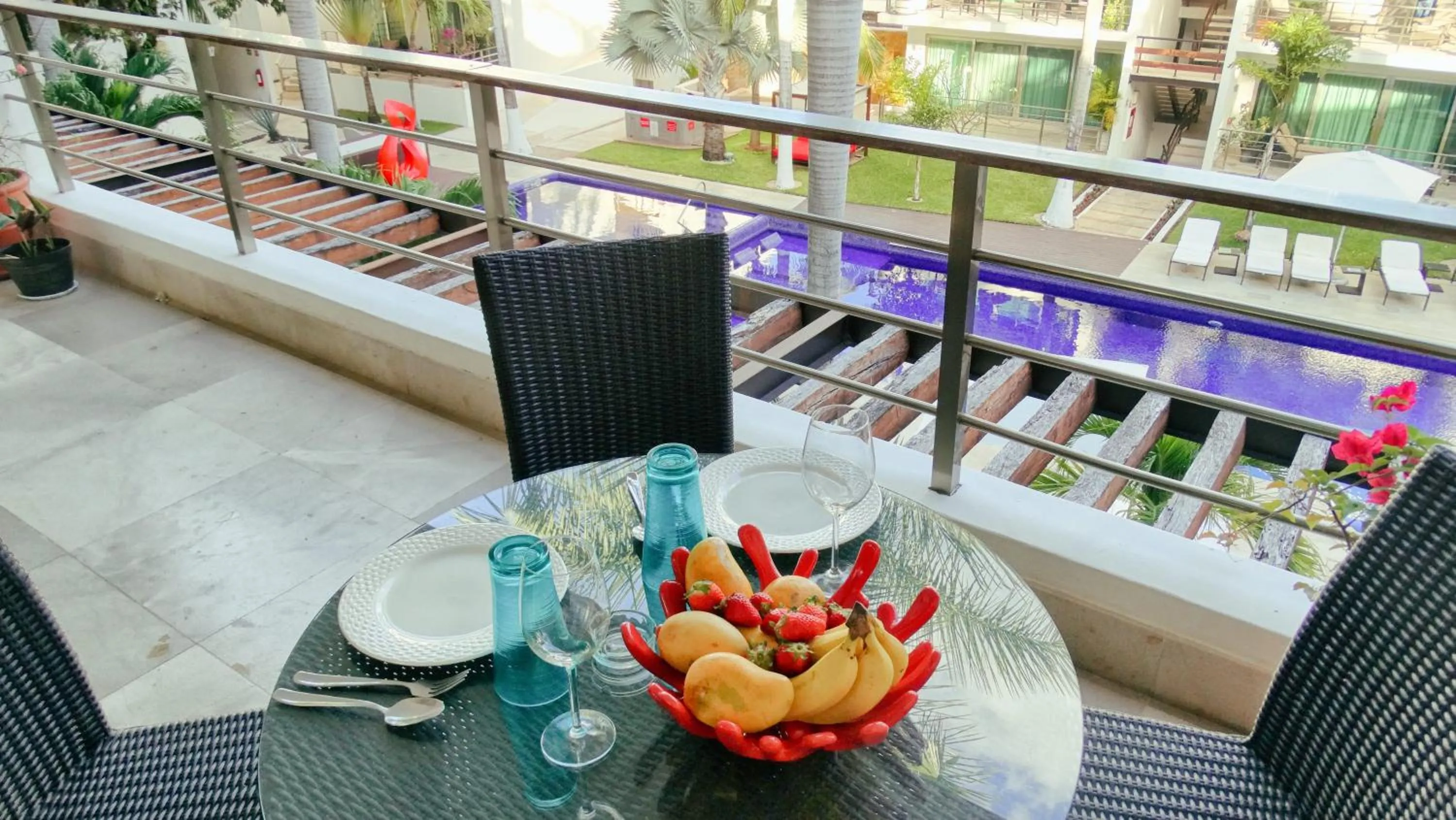 Balcony/Terrace in Luxurious & Central Condo In Playa Steps From The Beach