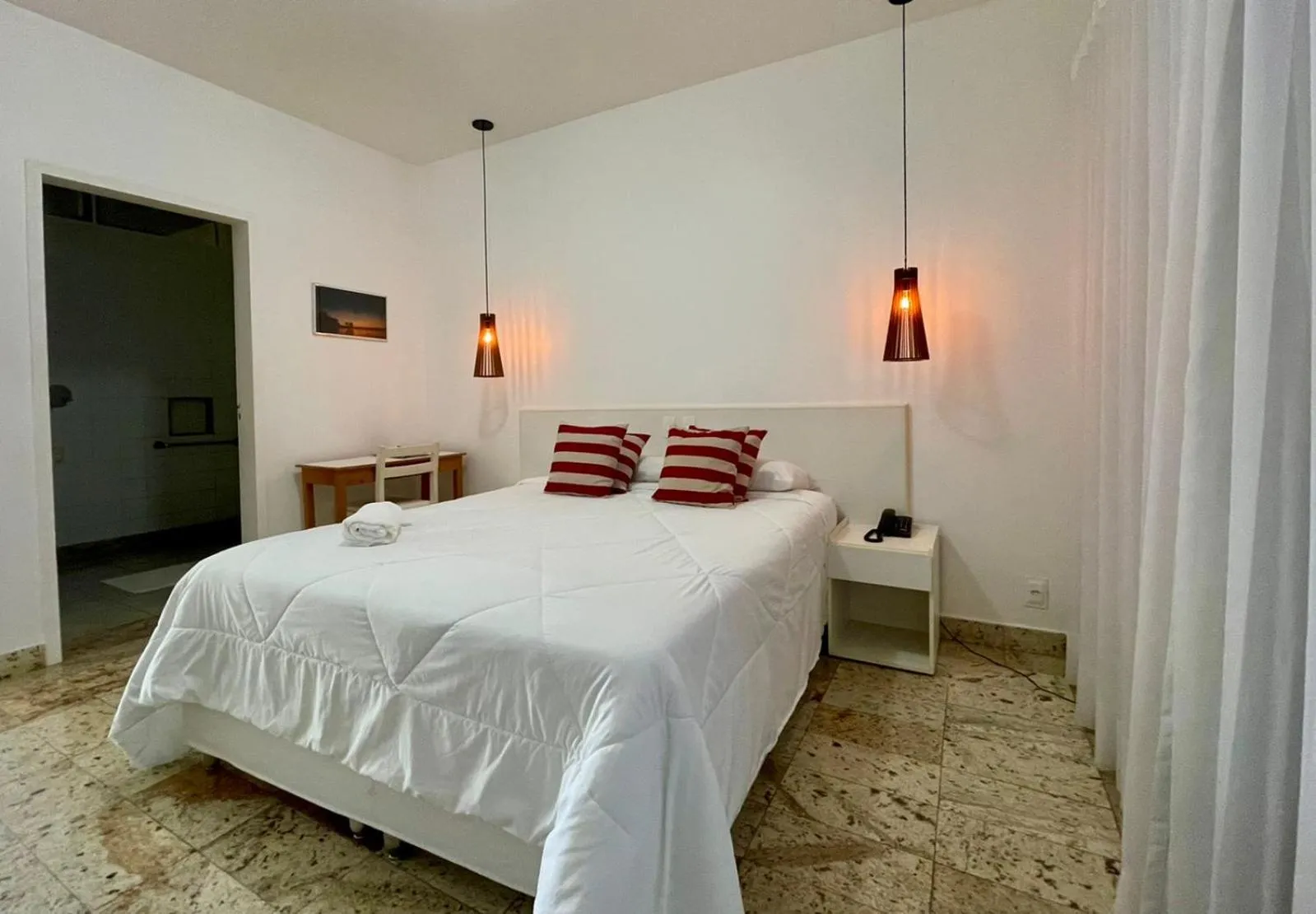 Bed in Grande Lago Hotel Gastronomia Bar