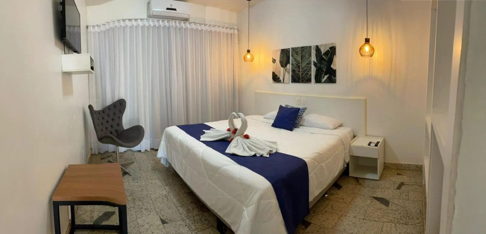 Bed in Grande Lago Hotel Gastronomia Bar