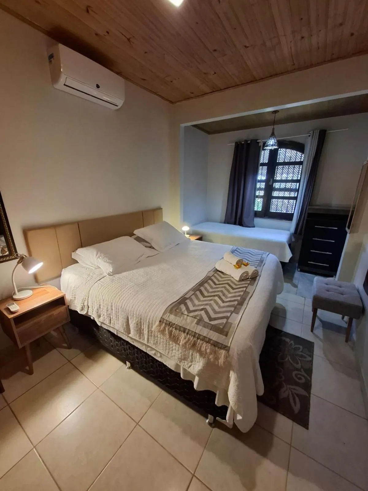 Bed in Chalés Alto Da Estância