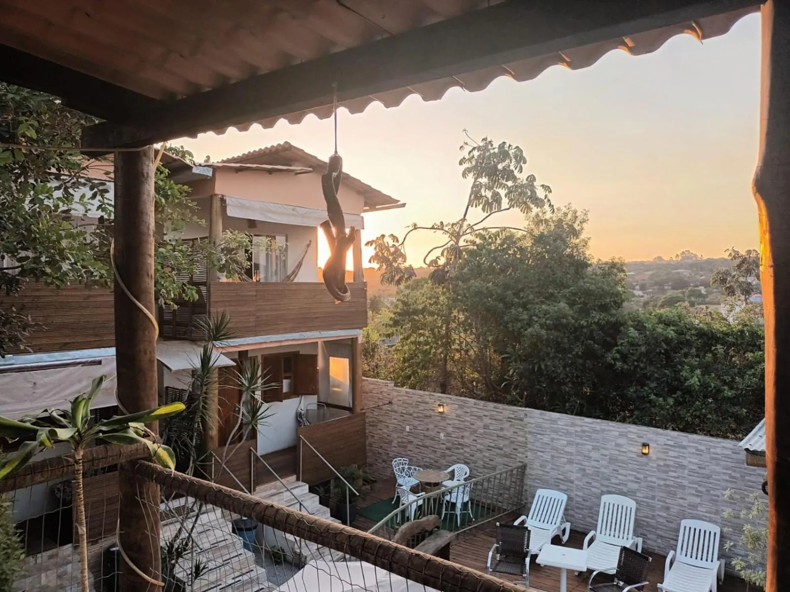 Patio in Chalés Alto Da Estância