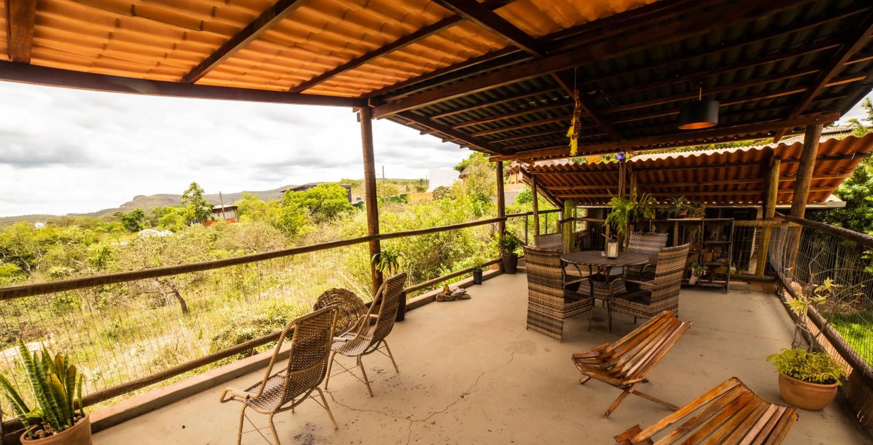 Patio in Chalés Alto Da Estância