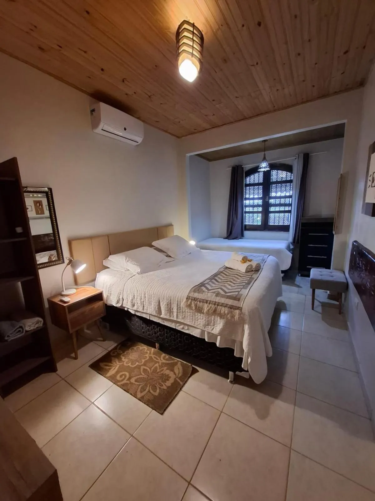 Bed in Chalés Alto Da Estância