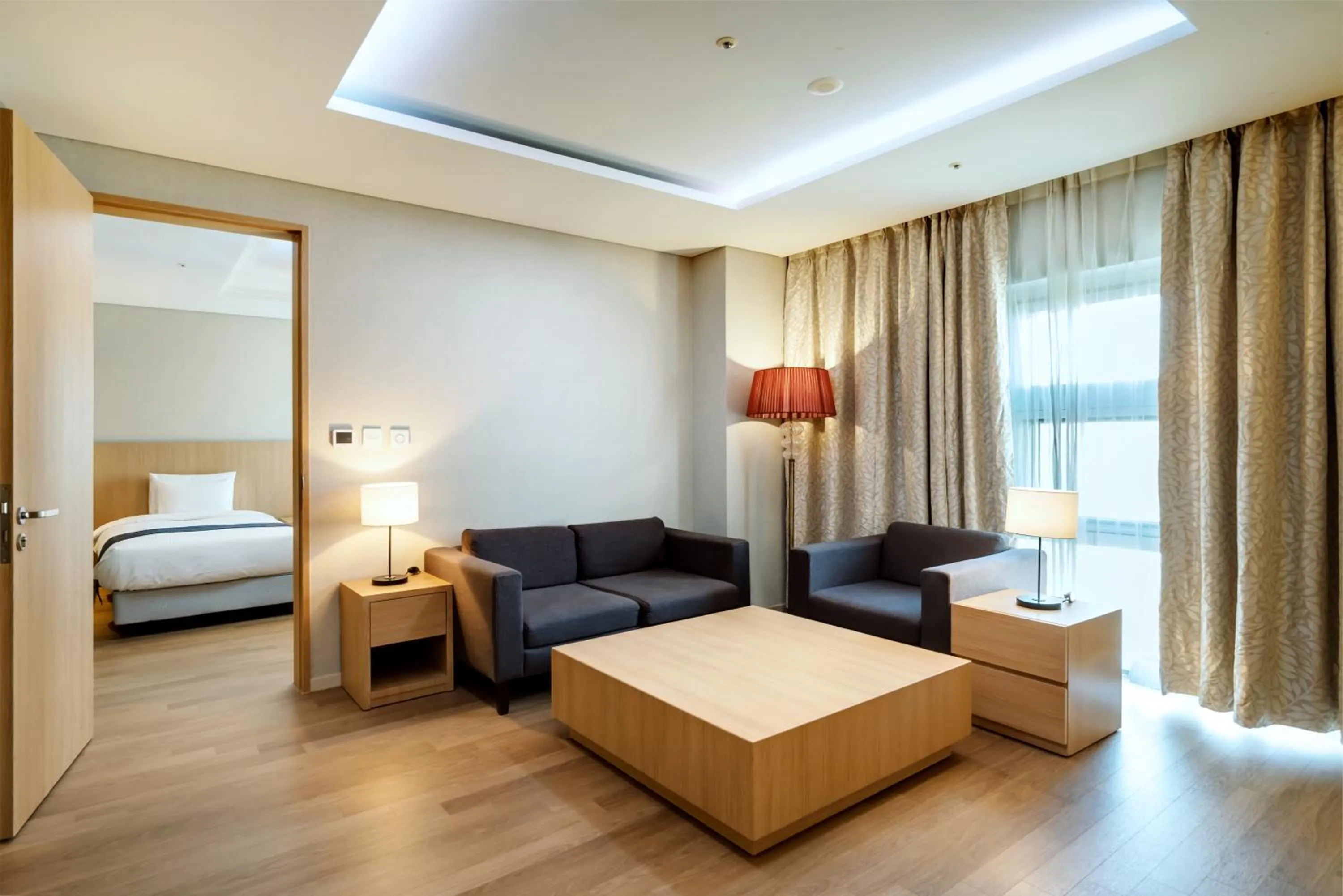 Living room, Bed in Wirye Militopia Hotel By Marine