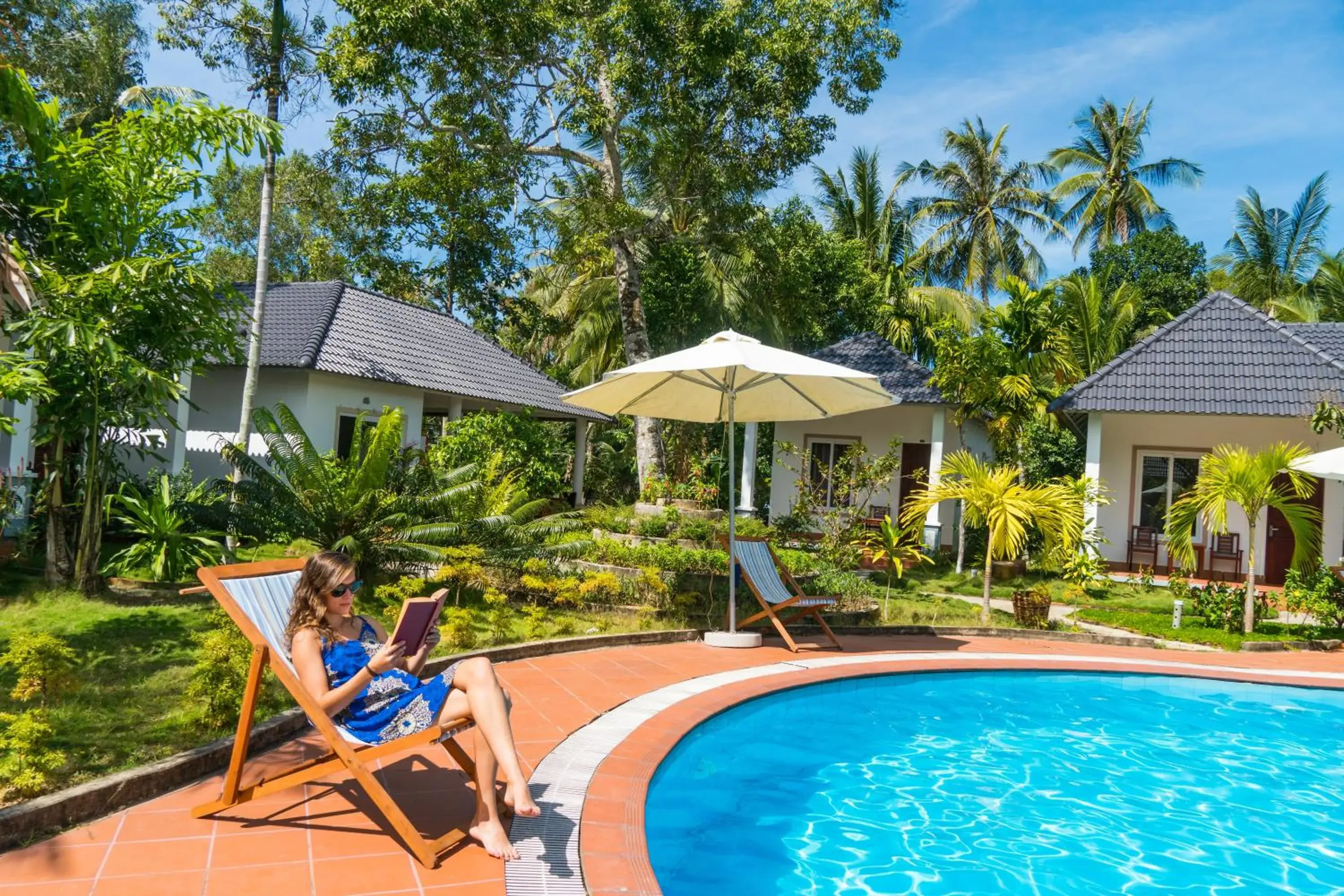 Pool view in Long Mountain Resort Pool view in Long Mountain Resort