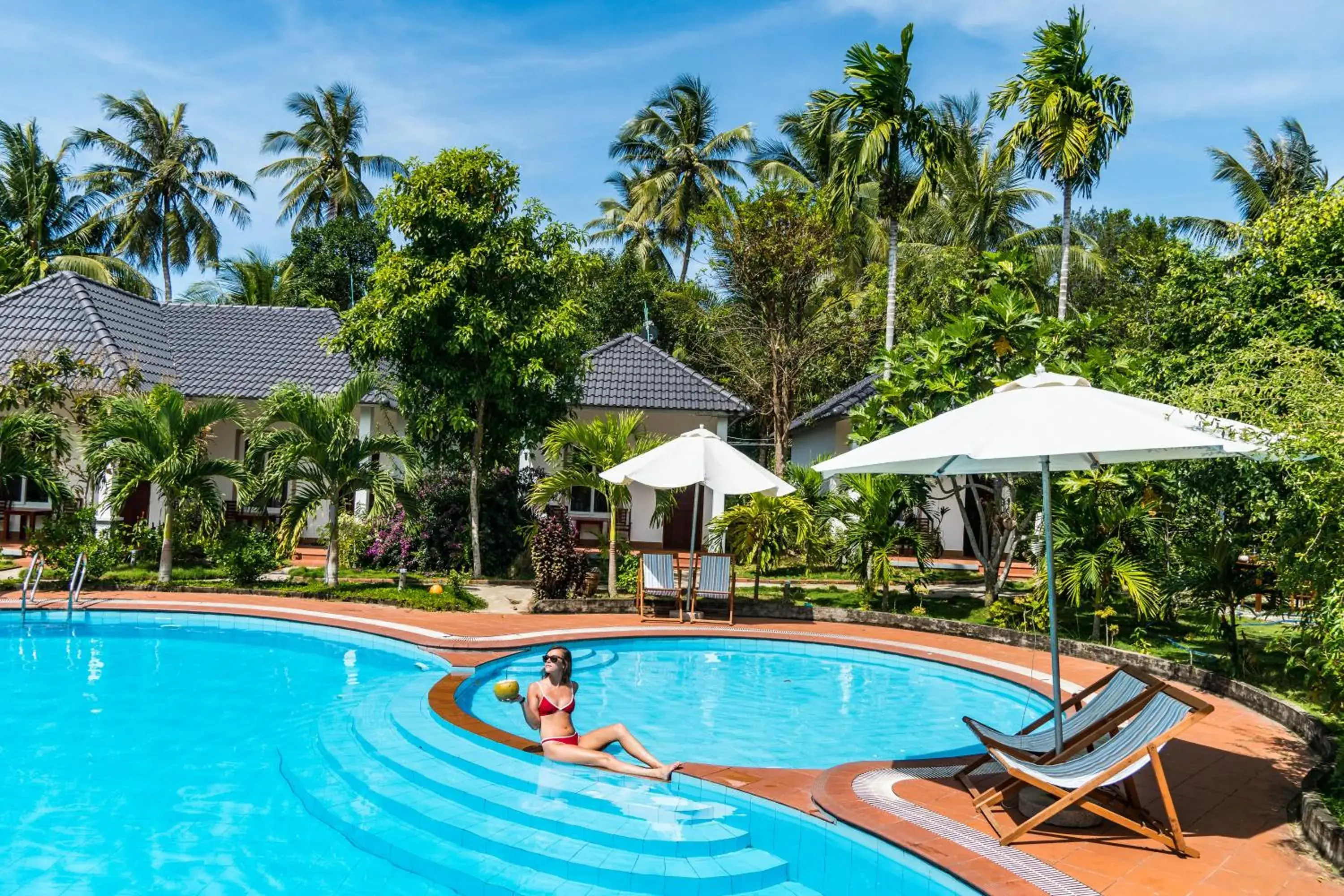 Pool view in Long Mountain Resort Pool view in Long Mountain Resort