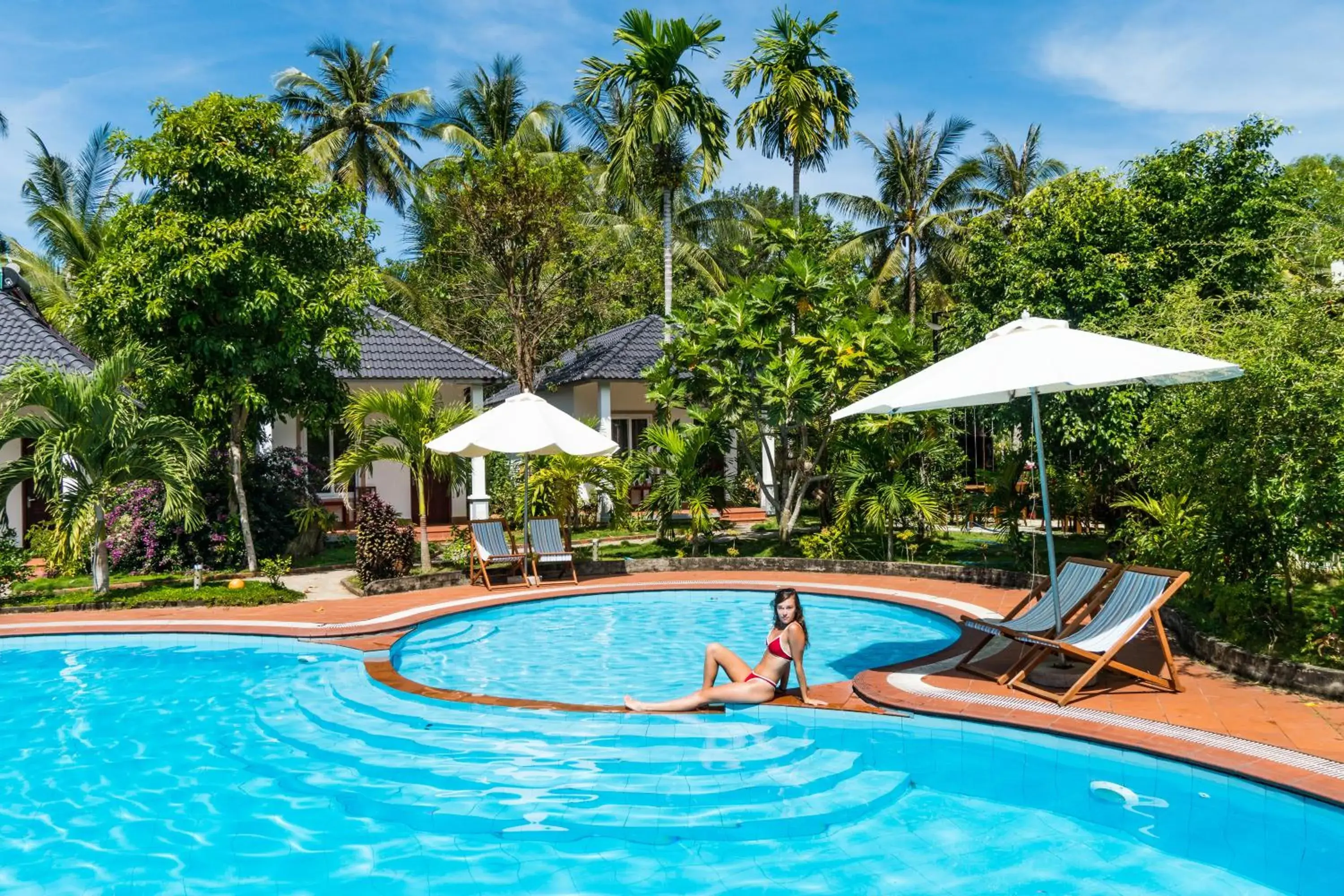 Pool view in Long Mountain Resort Pool view in Long Mountain Resort