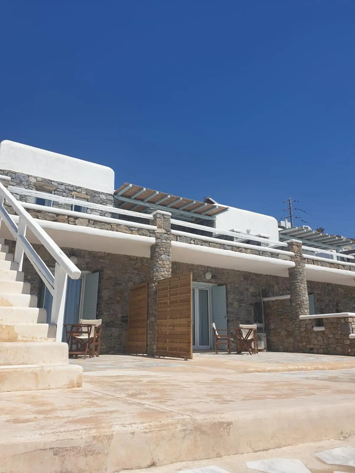 Three- Bedroom Villa with Sea View in Sofia's Bungalows Mykonos