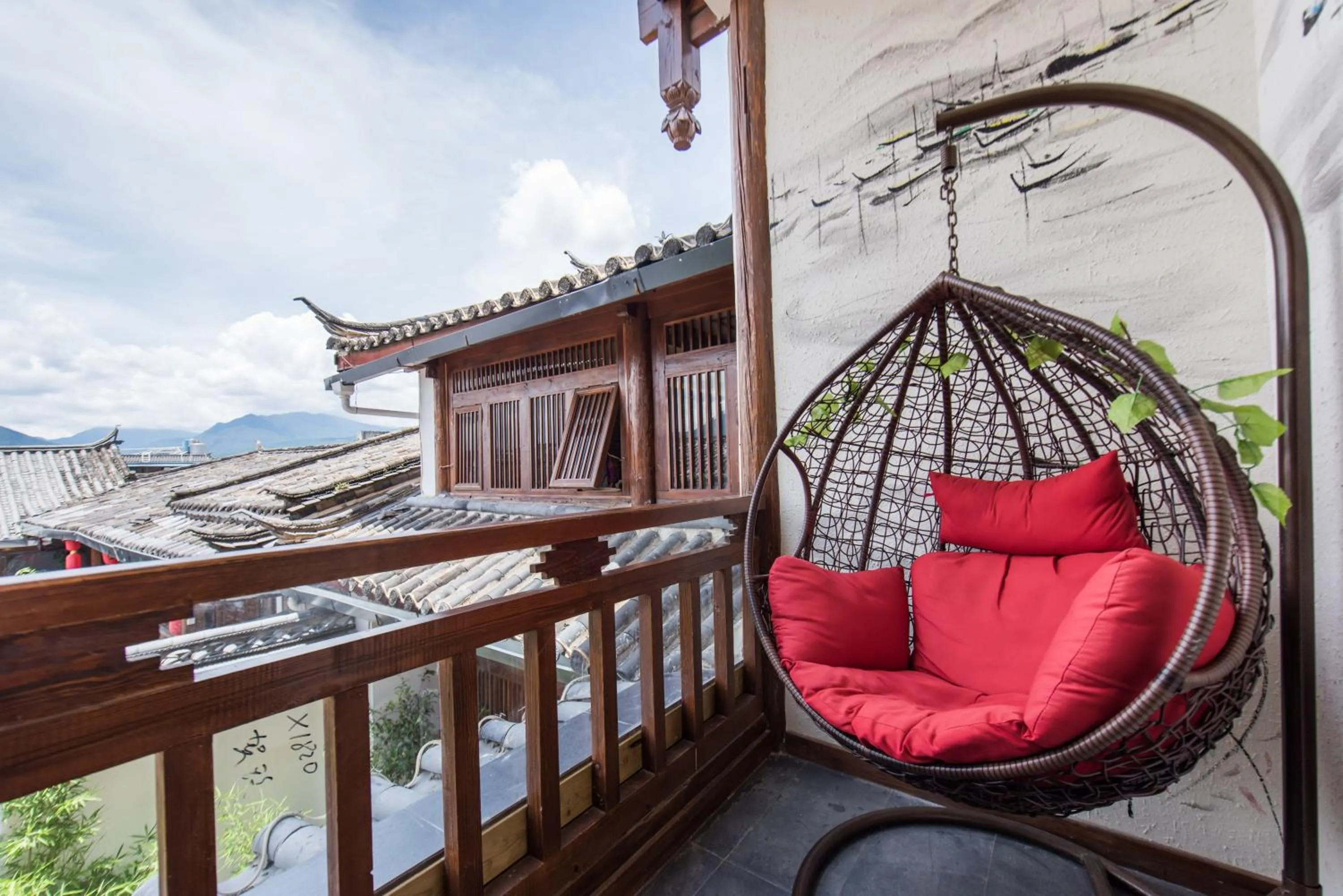 Balcony/Terrace in Lijiang Yue Tu Inn