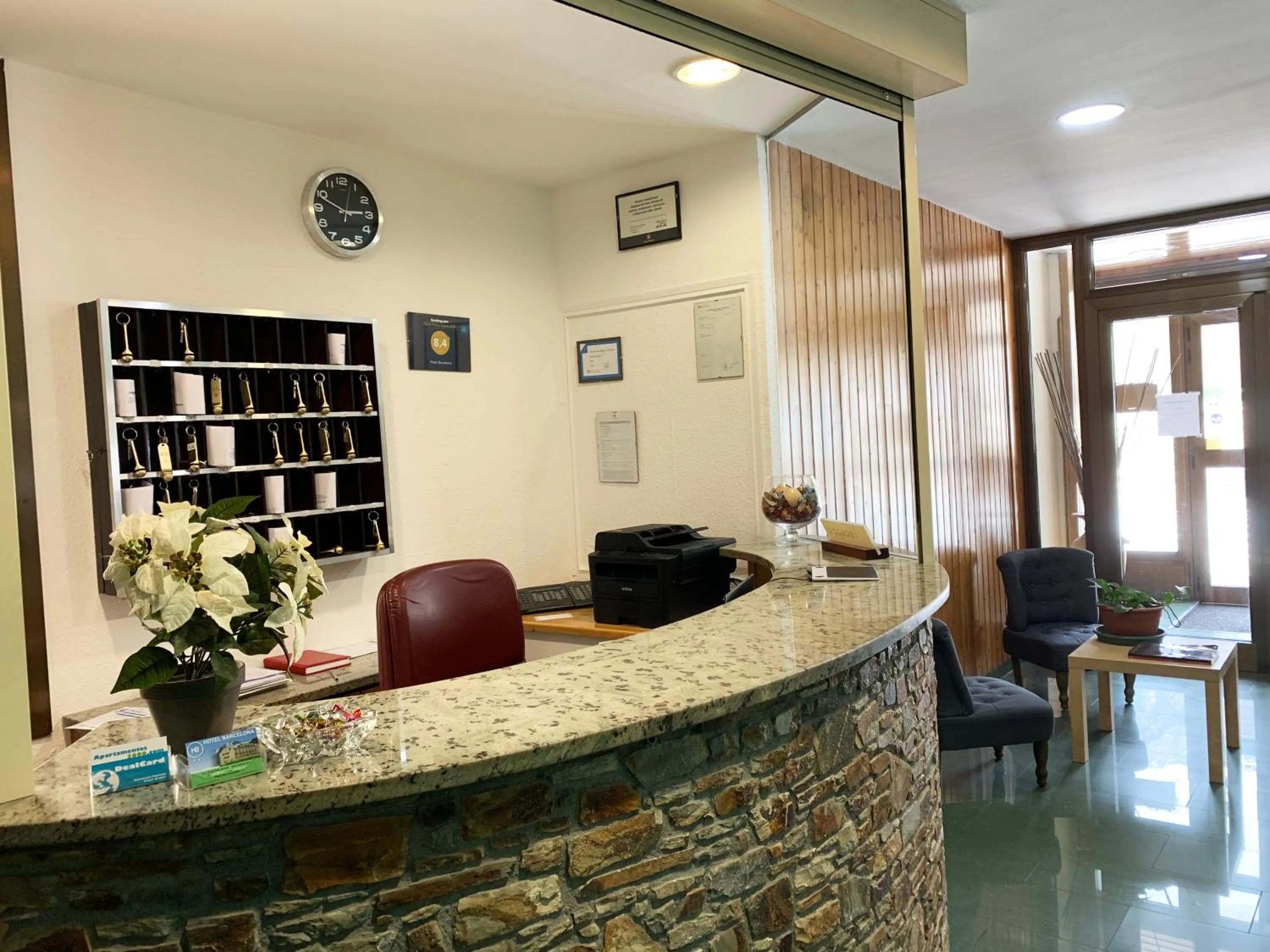 Lobby or reception in Hotel Barcelona
