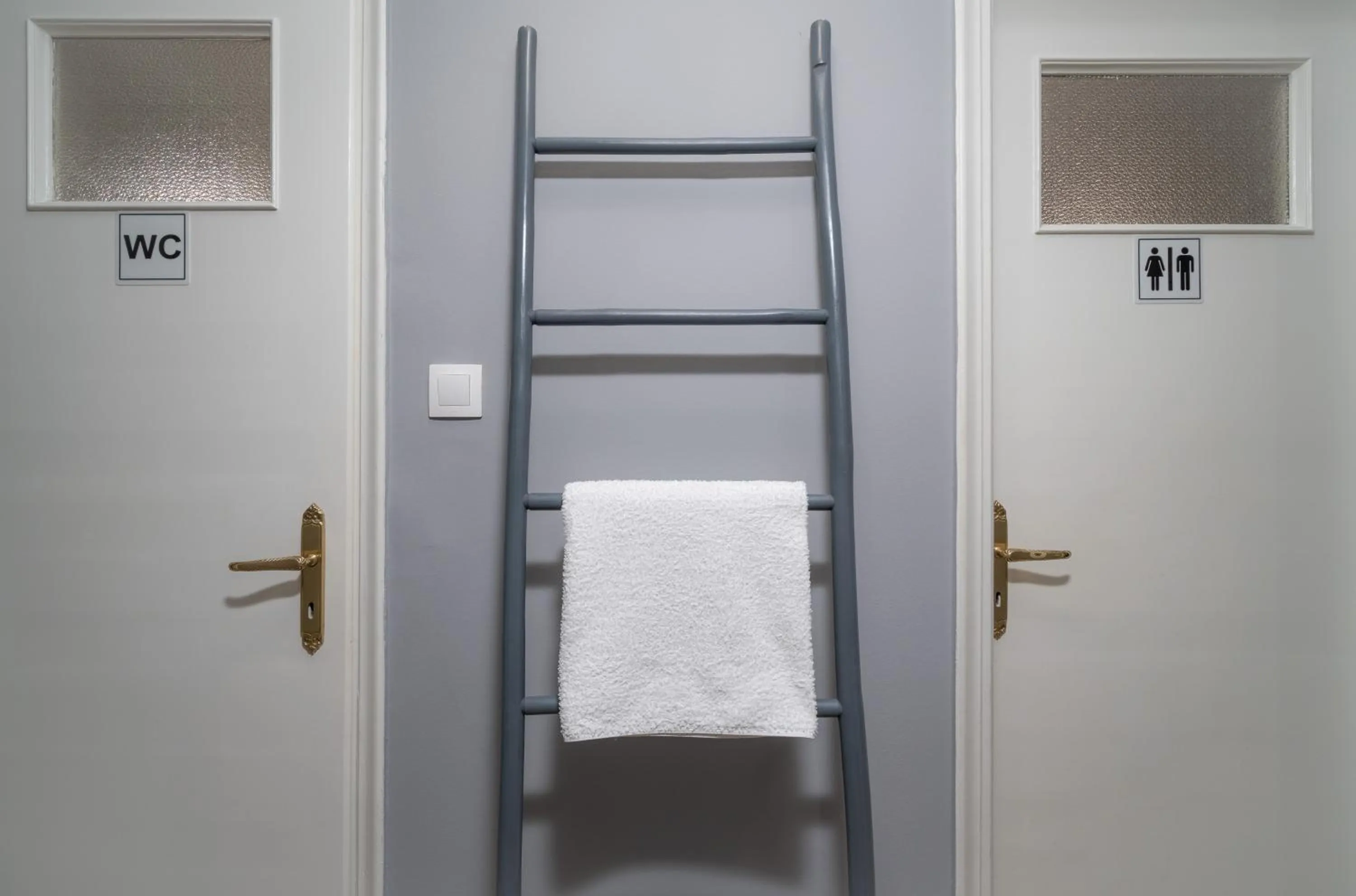 Bathroom, Bed in Apartment at the foothills of Acropolis