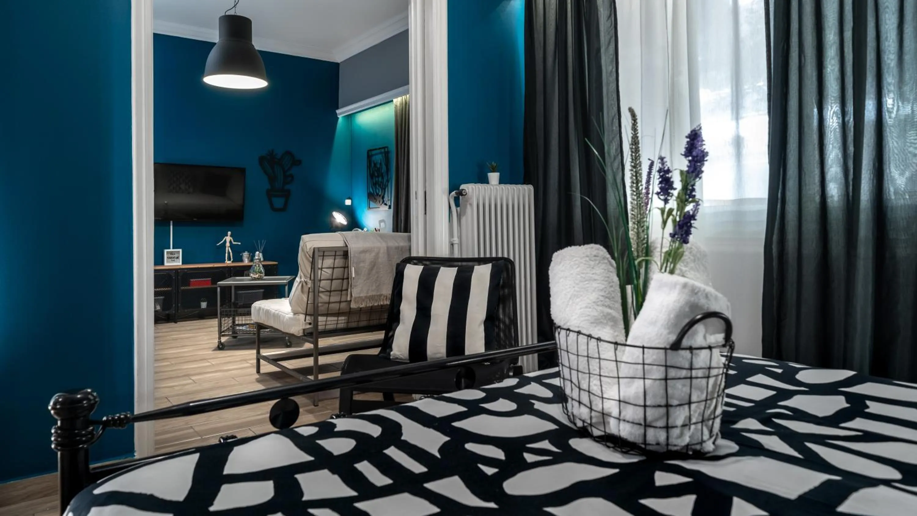 Living room in Apartment at the foothills of Acropolis