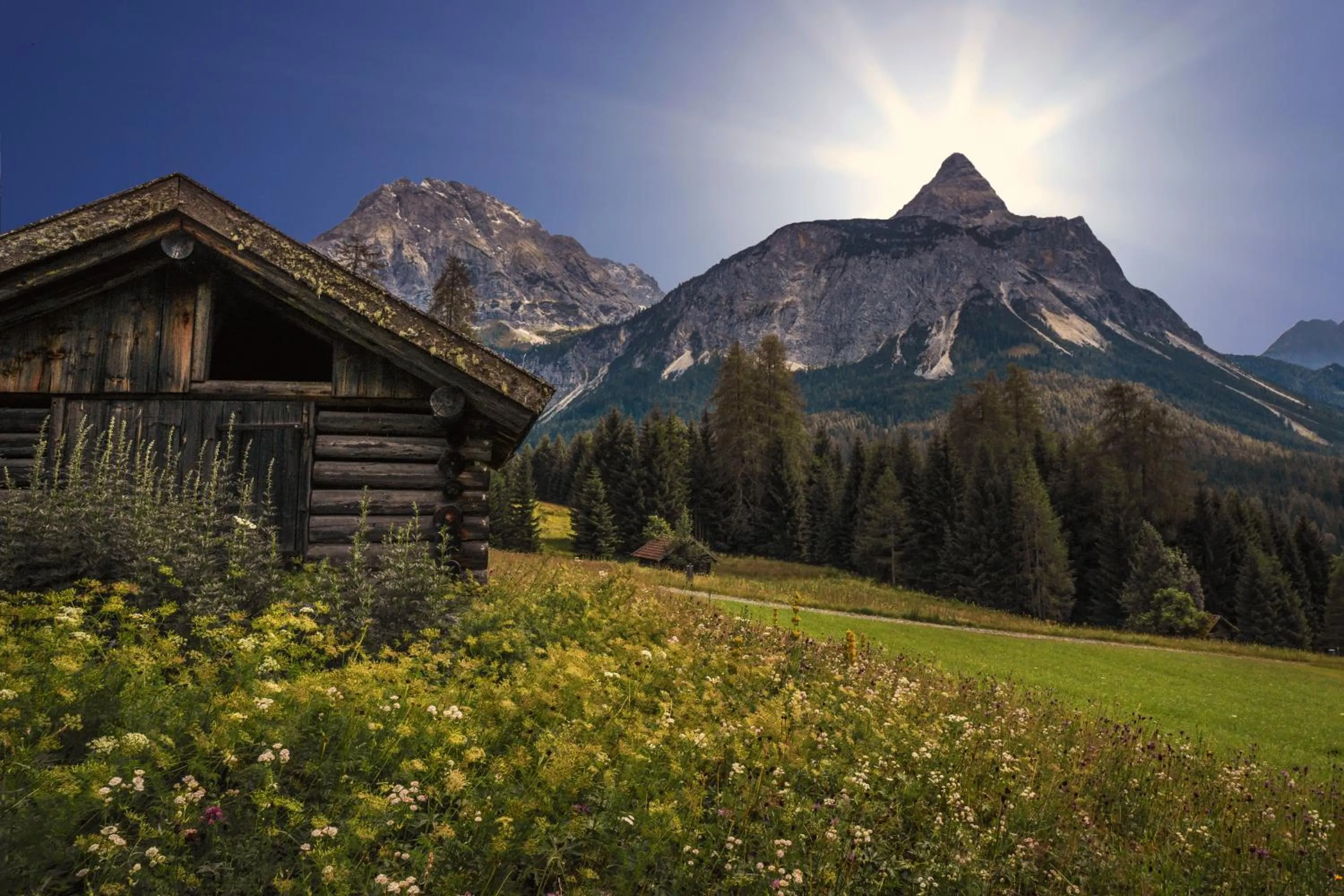 Natural landscape in Gästehaus Haag