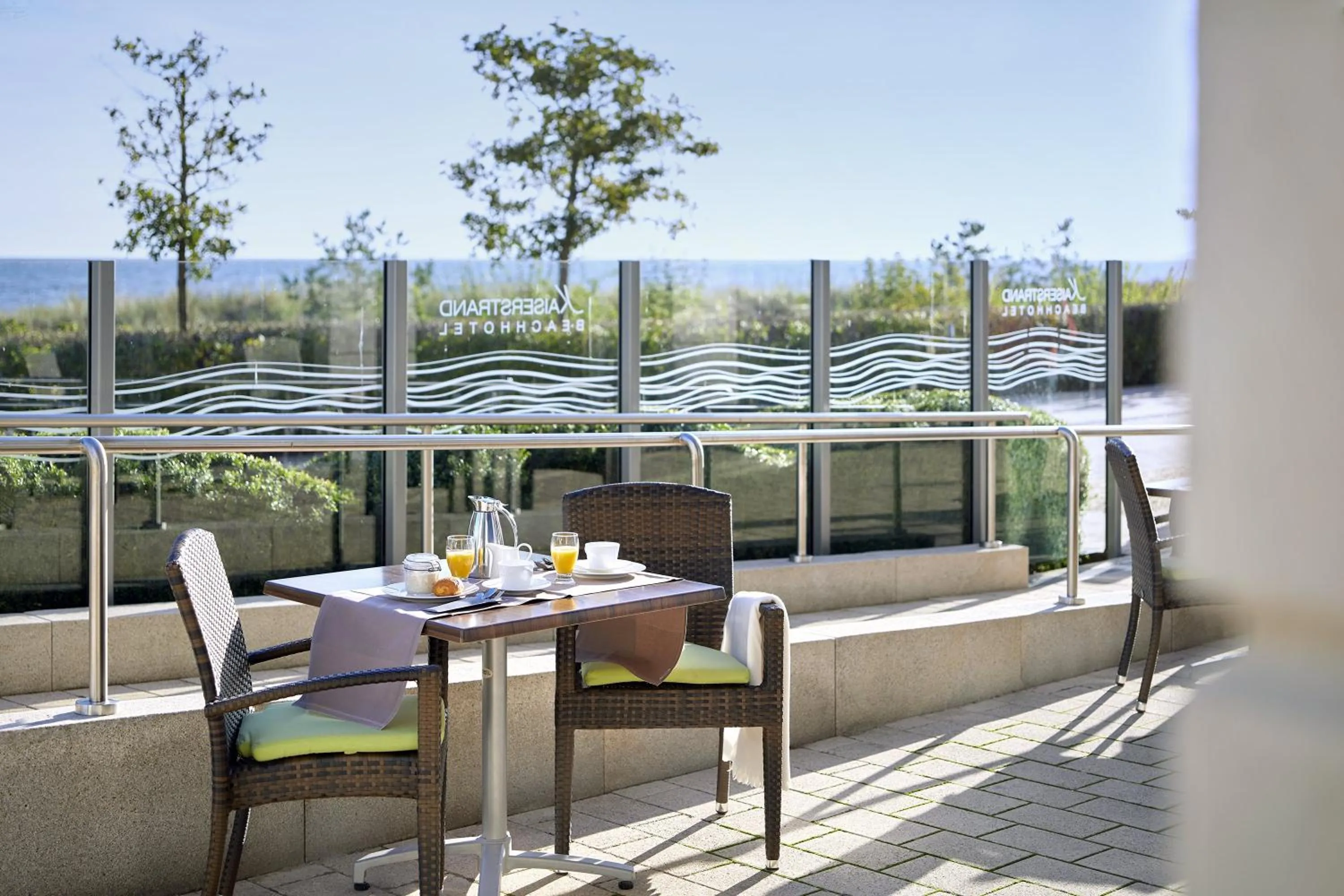 Balcony/Terrace in SEETELHOTEL Kaiserstrand Beachhotel das Lifestyle-Hotel direkt am Strand