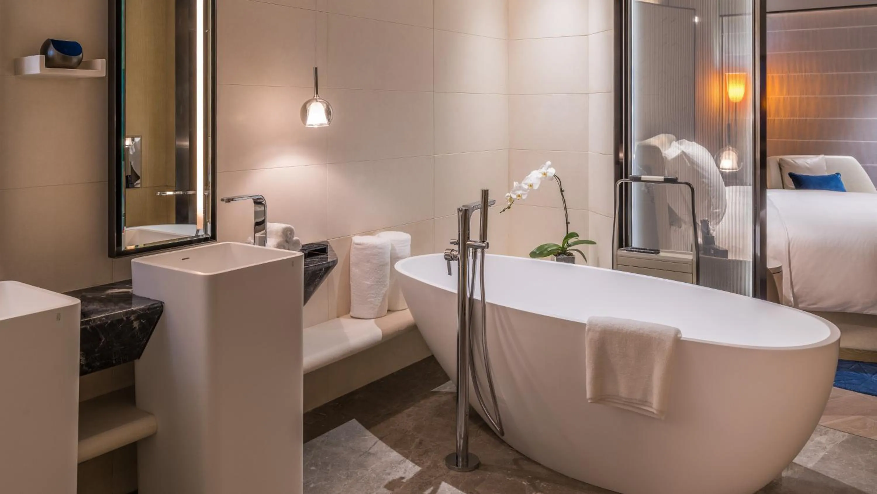 Bathroom in InterContinental Beijing Sanlitun by IHG