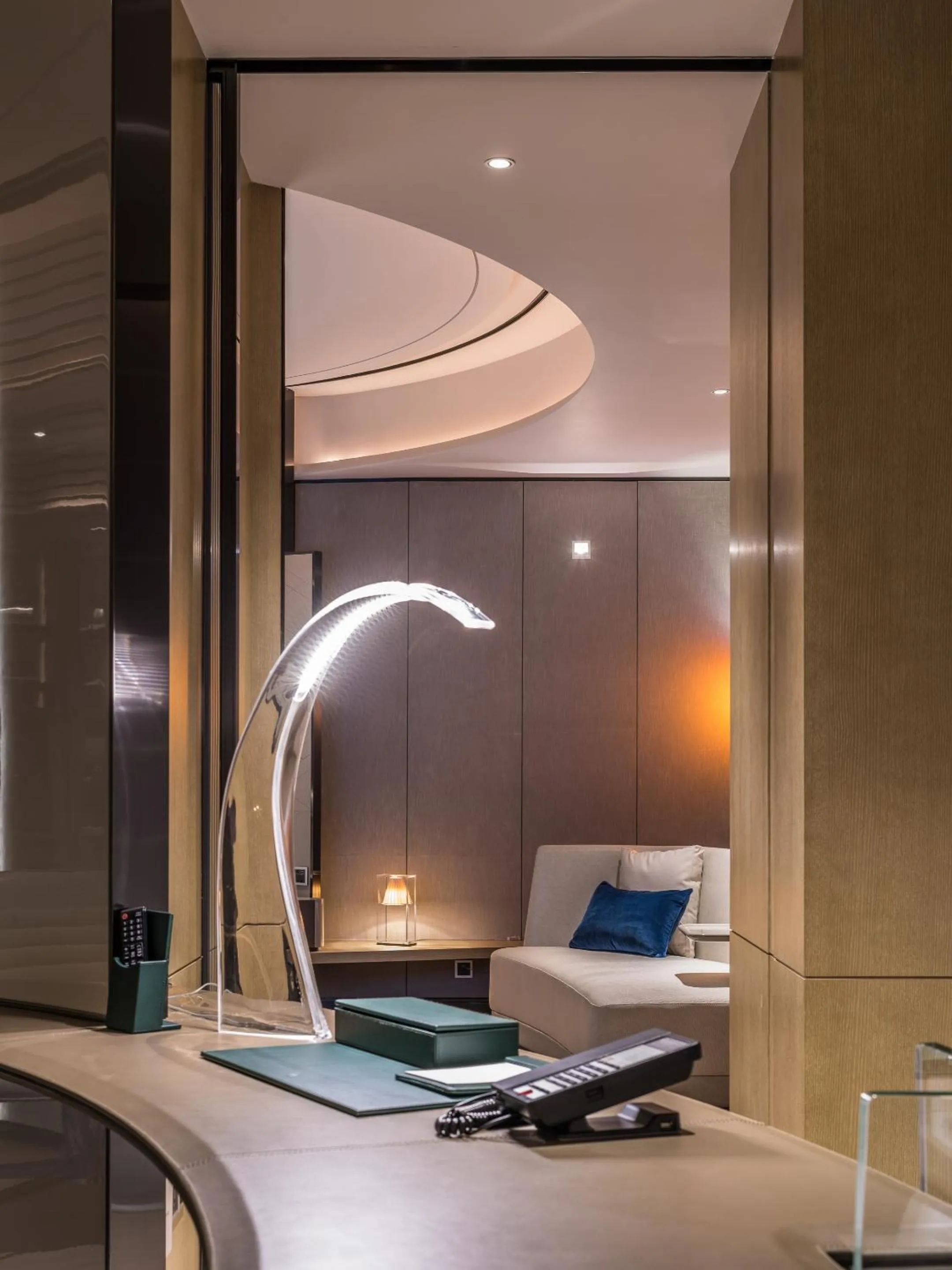 Decorative detail, Bed in InterContinental Beijing Sanlitun by IHG