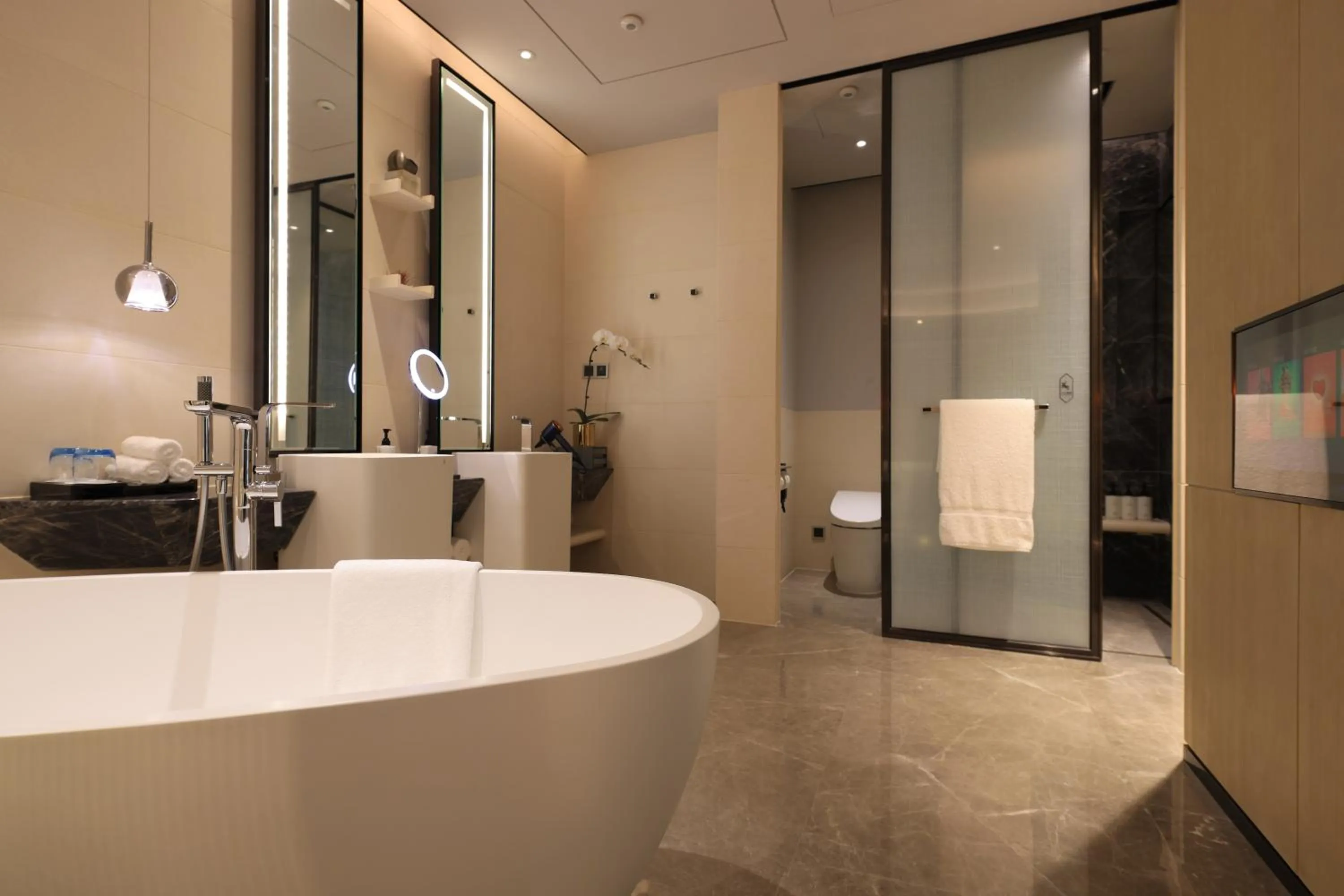Bathroom in InterContinental Beijing Sanlitun by IHG