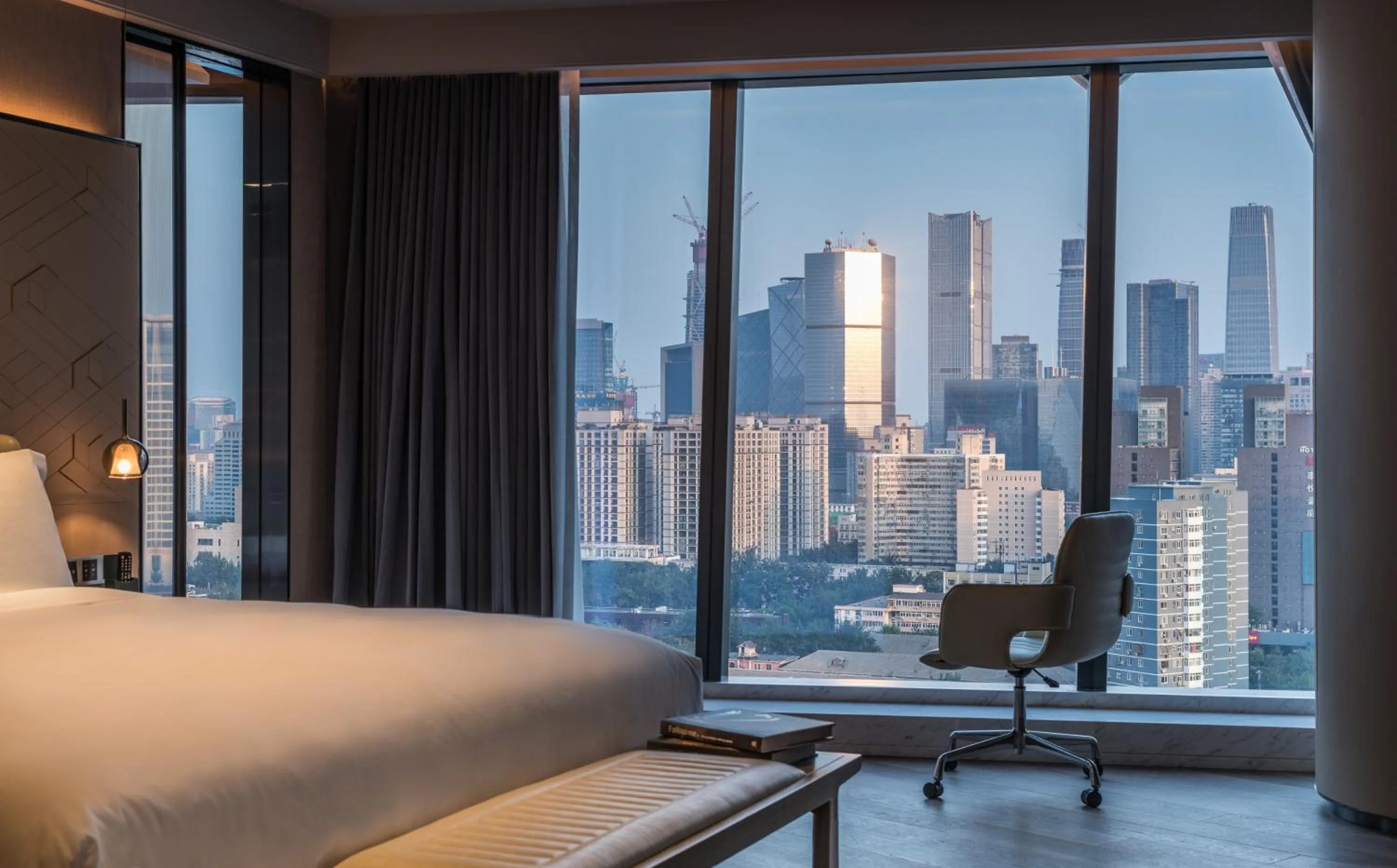 View (from property/room), Bed in InterContinental Beijing Sanlitun by IHG