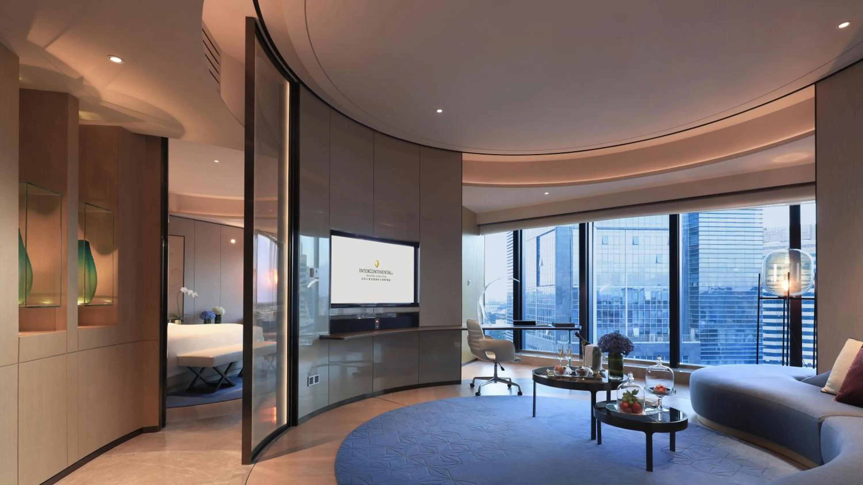 TV and multimedia, Bed in InterContinental Beijing Sanlitun by IHG