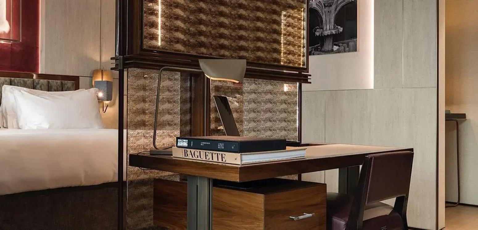 Bedroom, Bed in Fendi Private Suites - Small Luxury Hotels of the World Bedroom, Bed in Fendi Private Suites - Small Luxury Hotels of the World