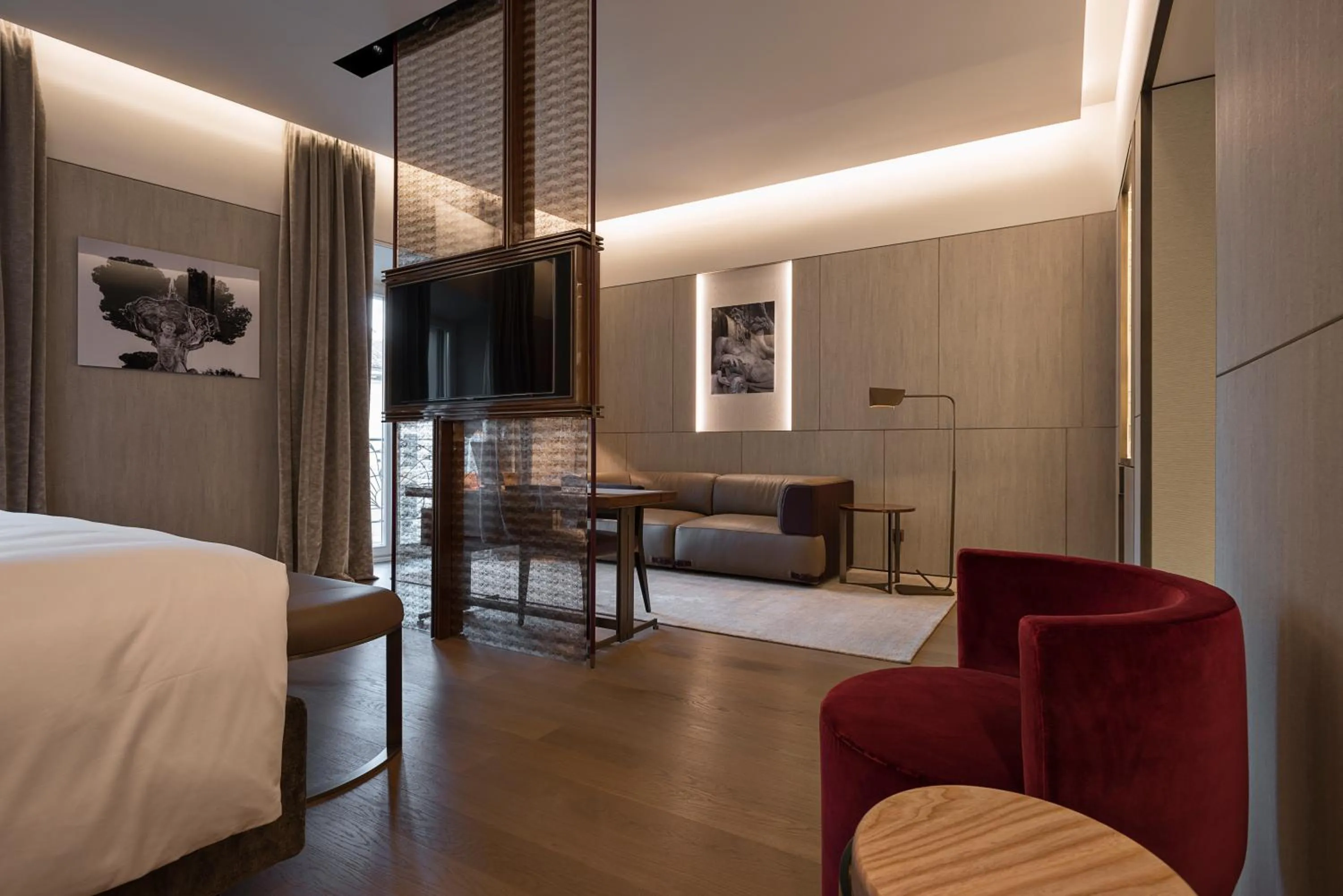 Bedroom, Bed in Fendi Private Suites - Small Luxury Hotels of the World