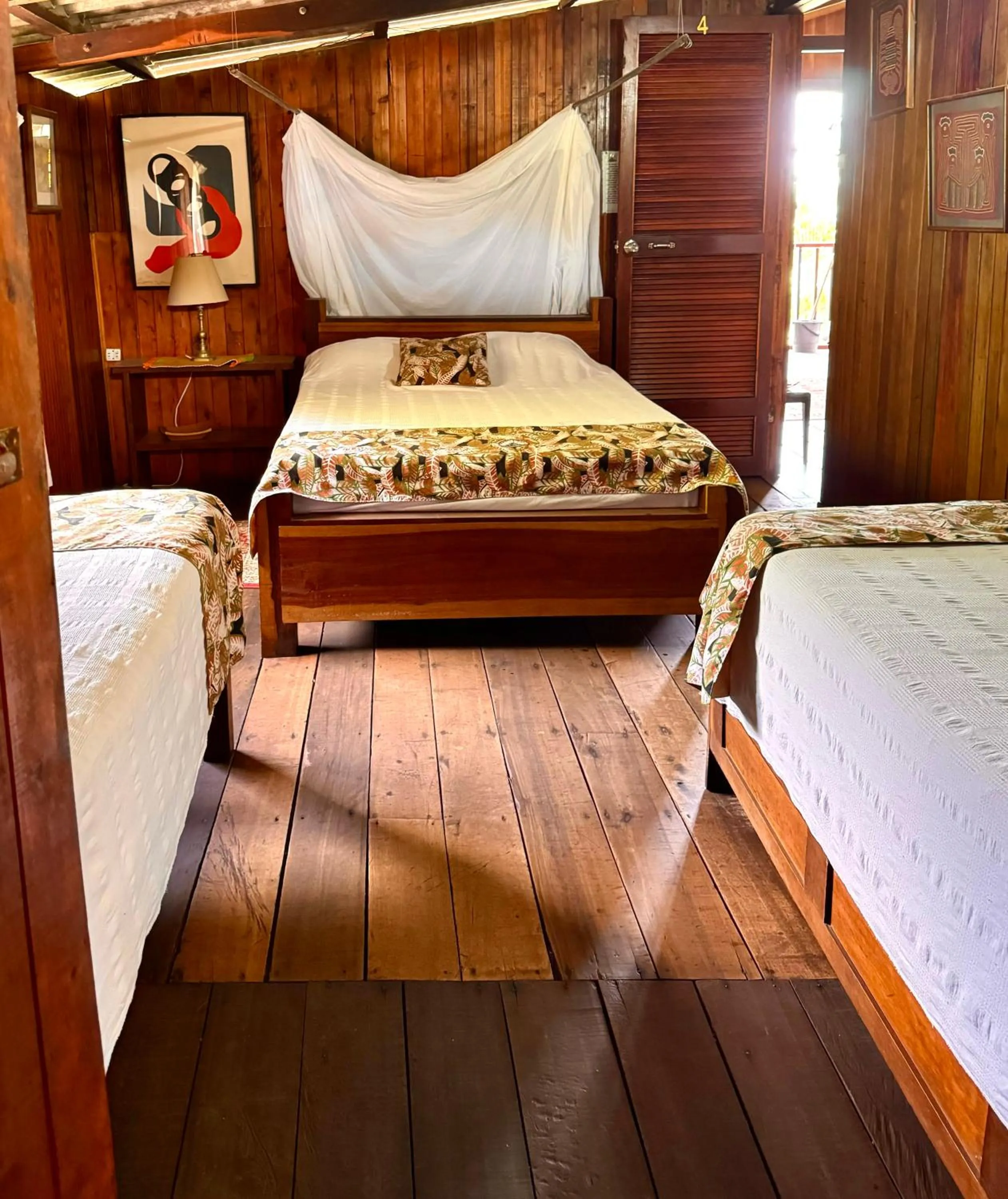 Bed in Posada Turística Rocas De Cabo Marzo