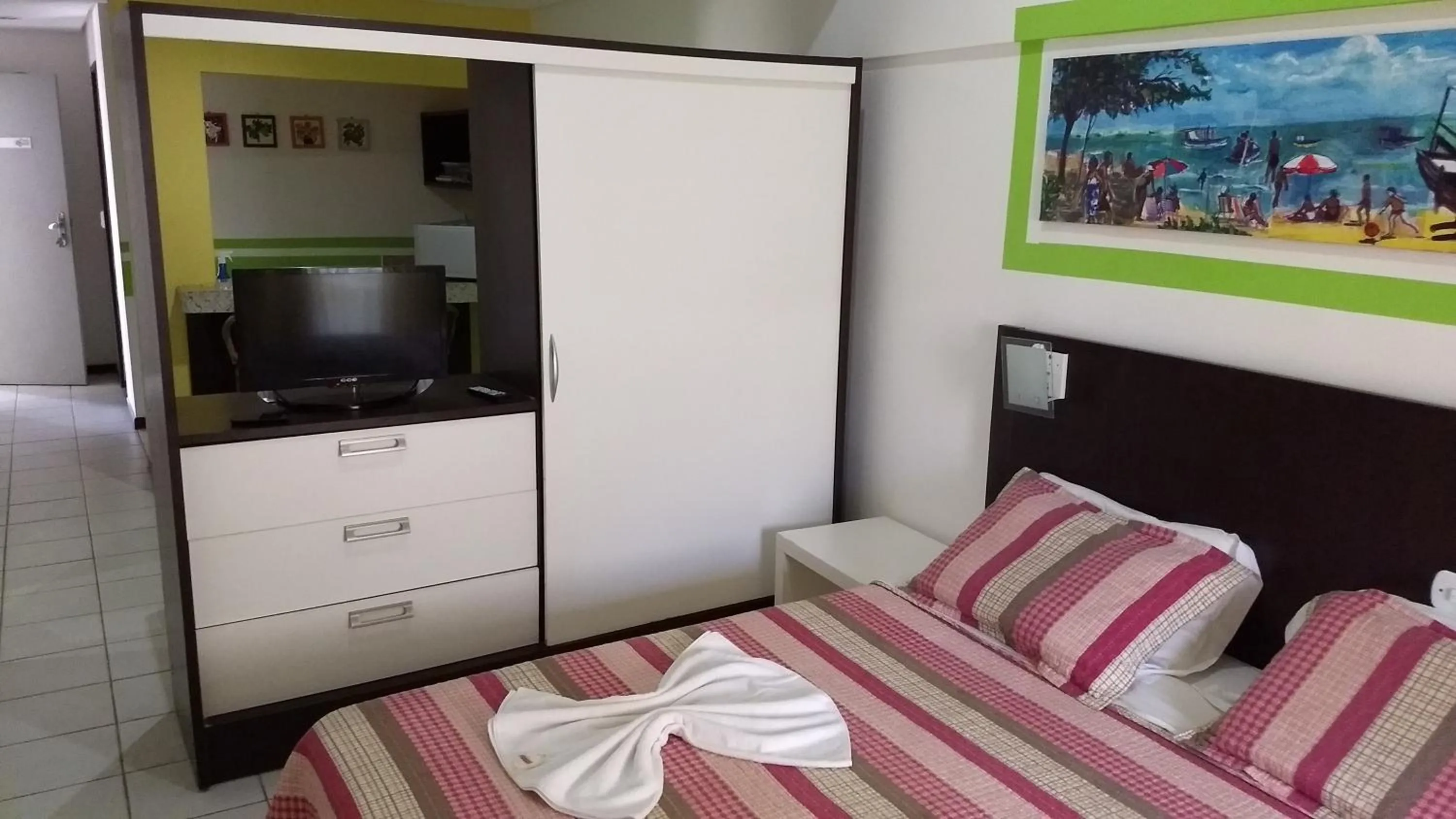 Bed in Pipa's Bay Apartamentos