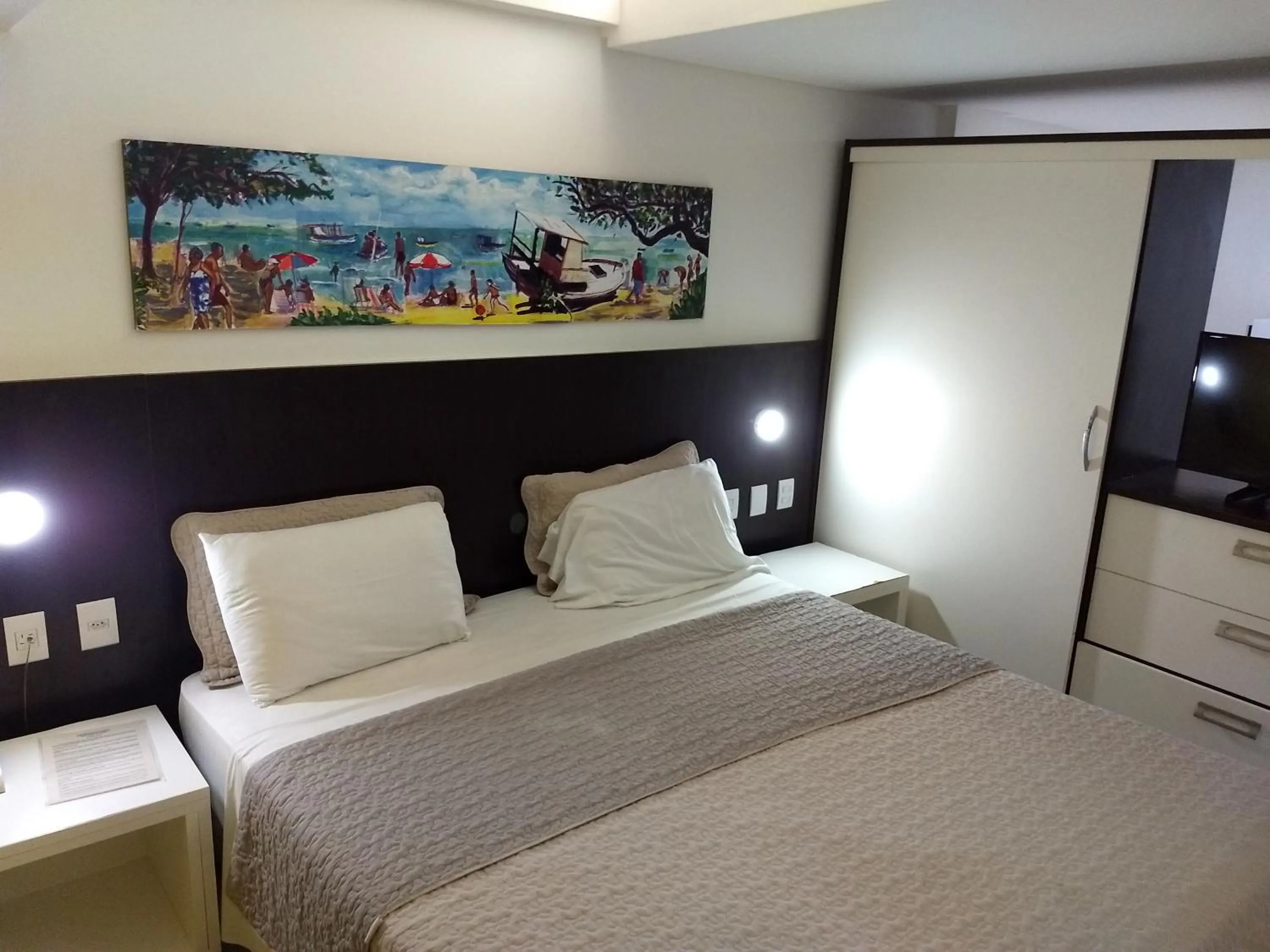 Bed in Pipa's Bay Apartamentos