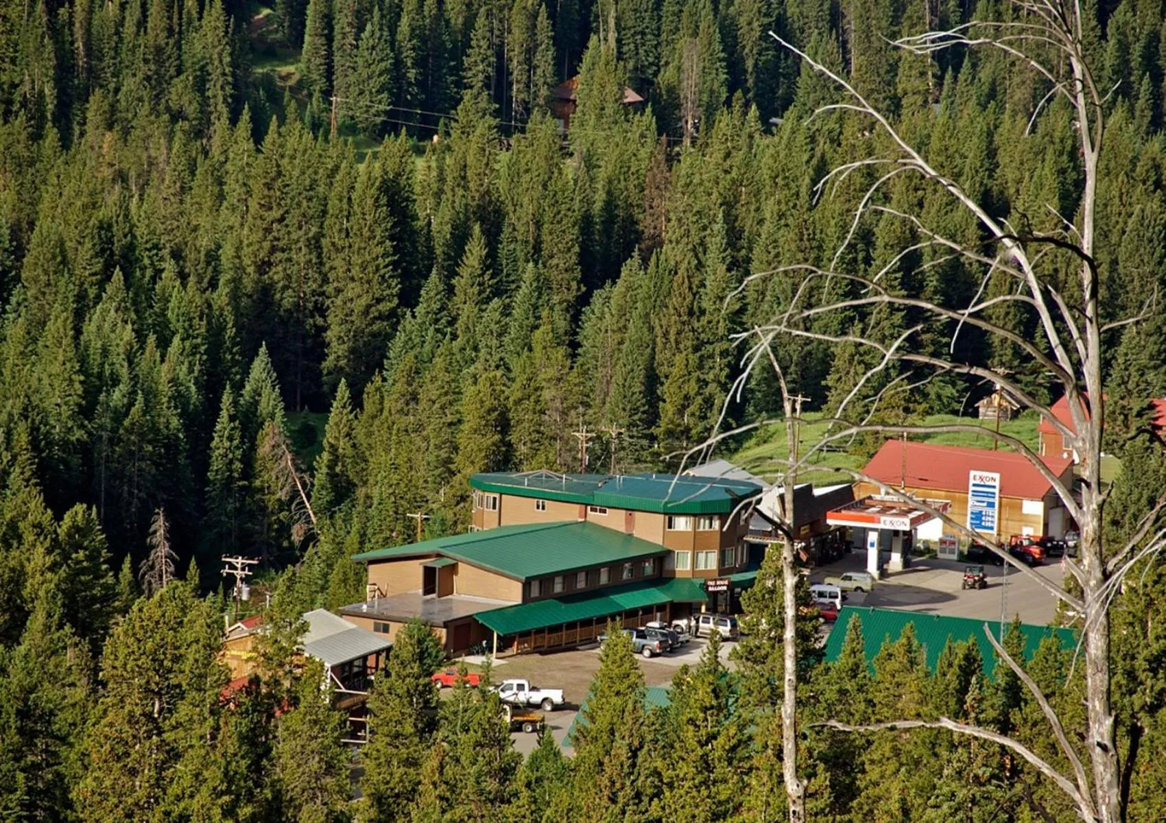 Bird's eye view in Soda Butte Lodge