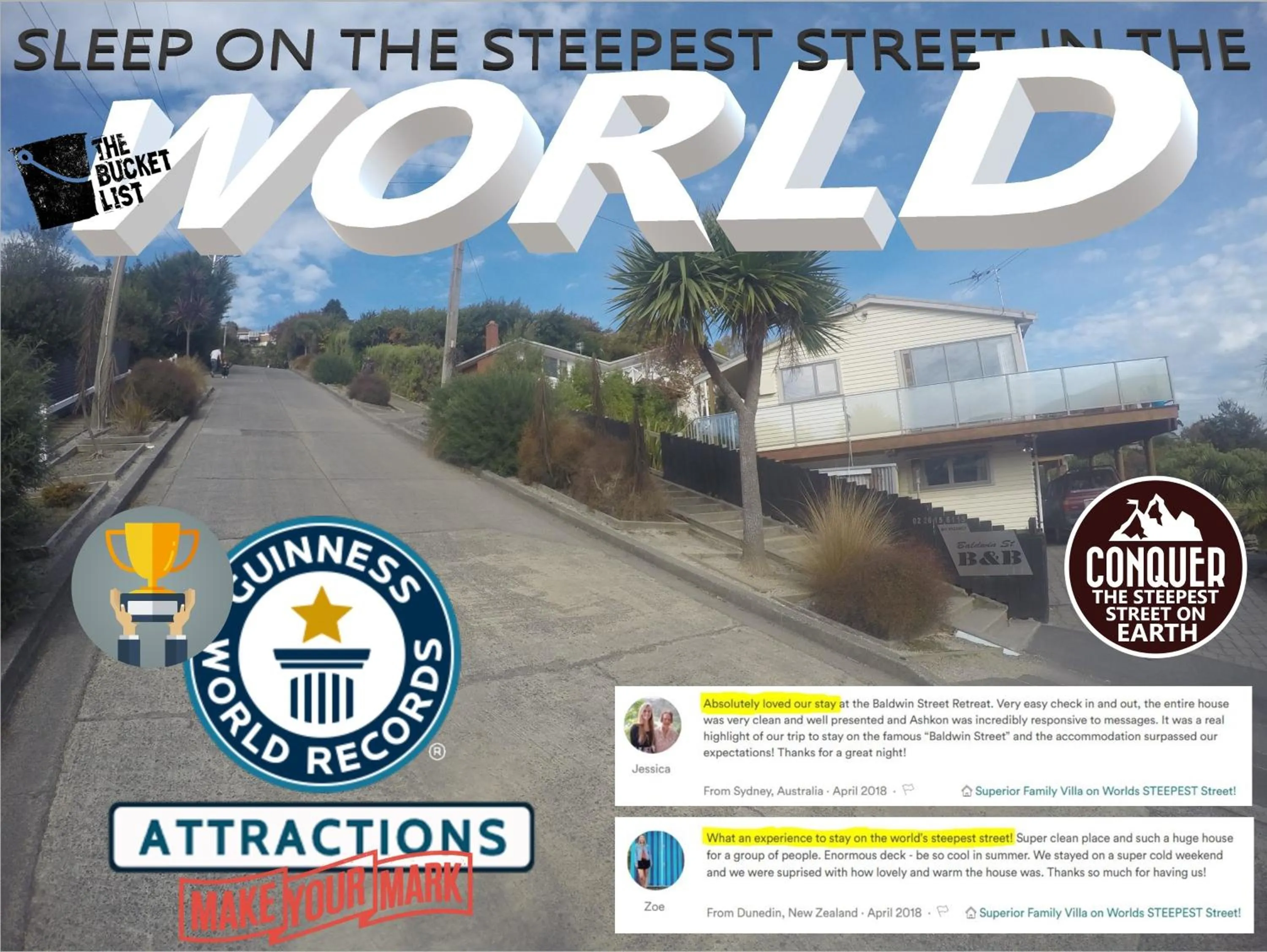 Nearby landmark in Sleep on the Steepest Street in the World!