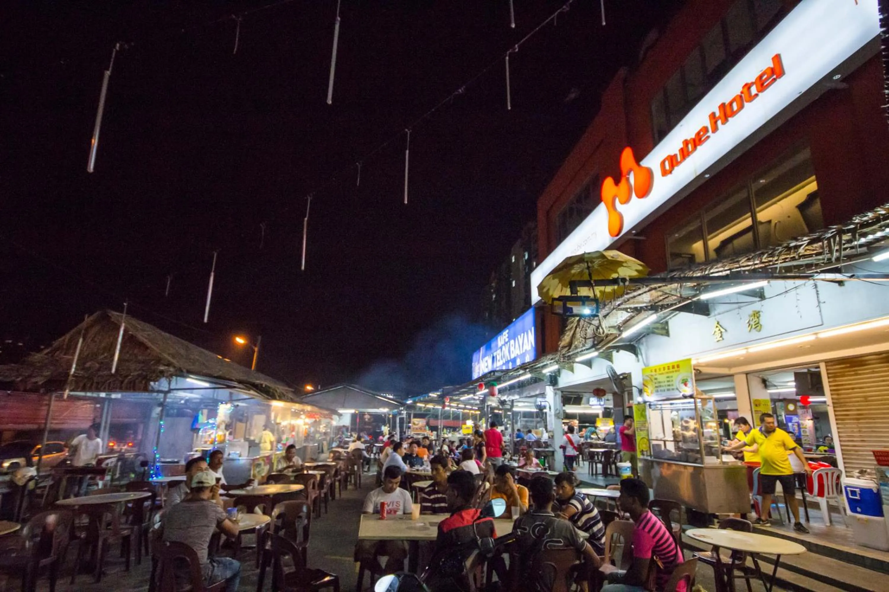 Off site in M Qube Hotel