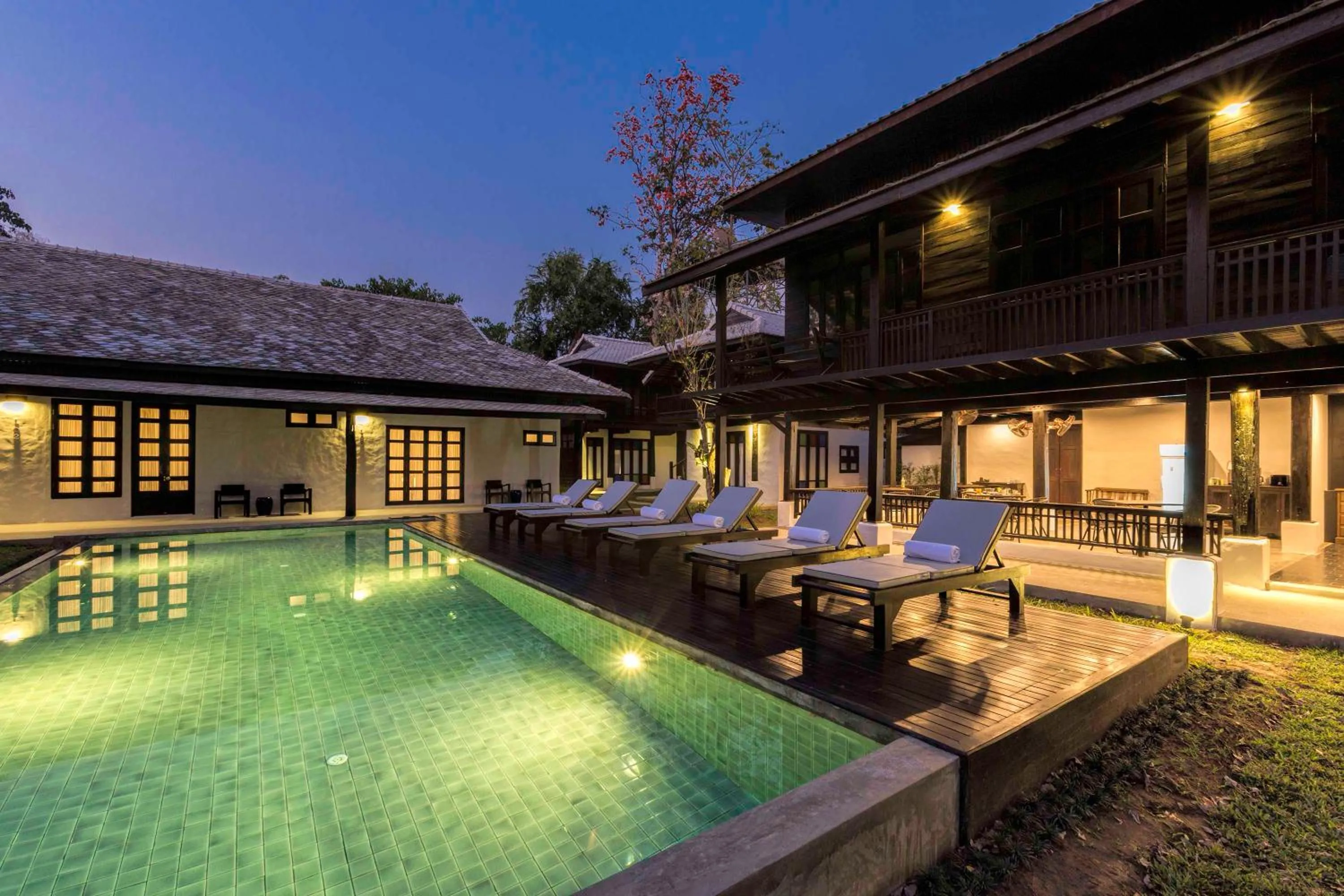 Swimming pool in Chotana Villa Hotel Chiang Mai