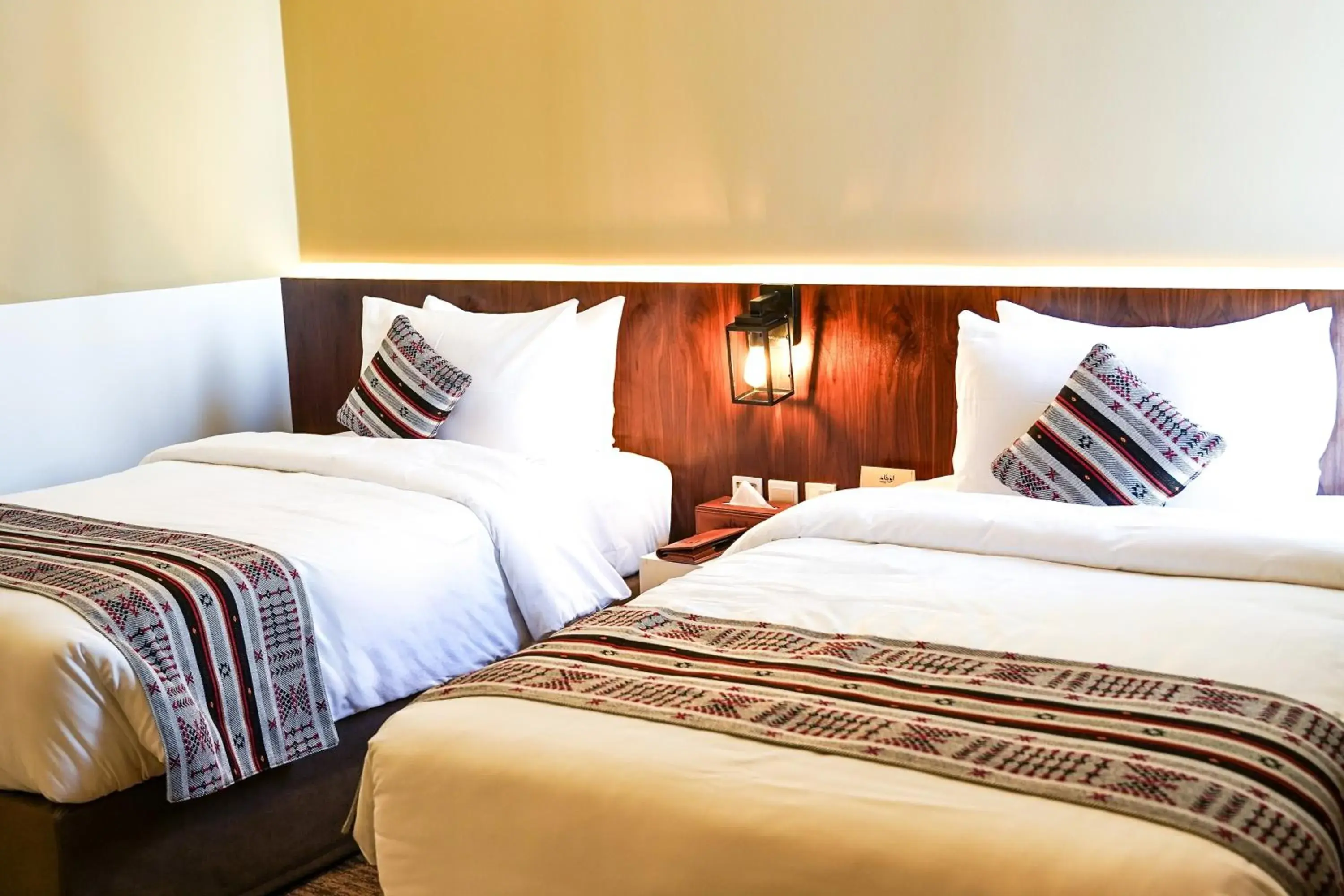 Bed in Awfad Hotel Bed in Awfad Hotel