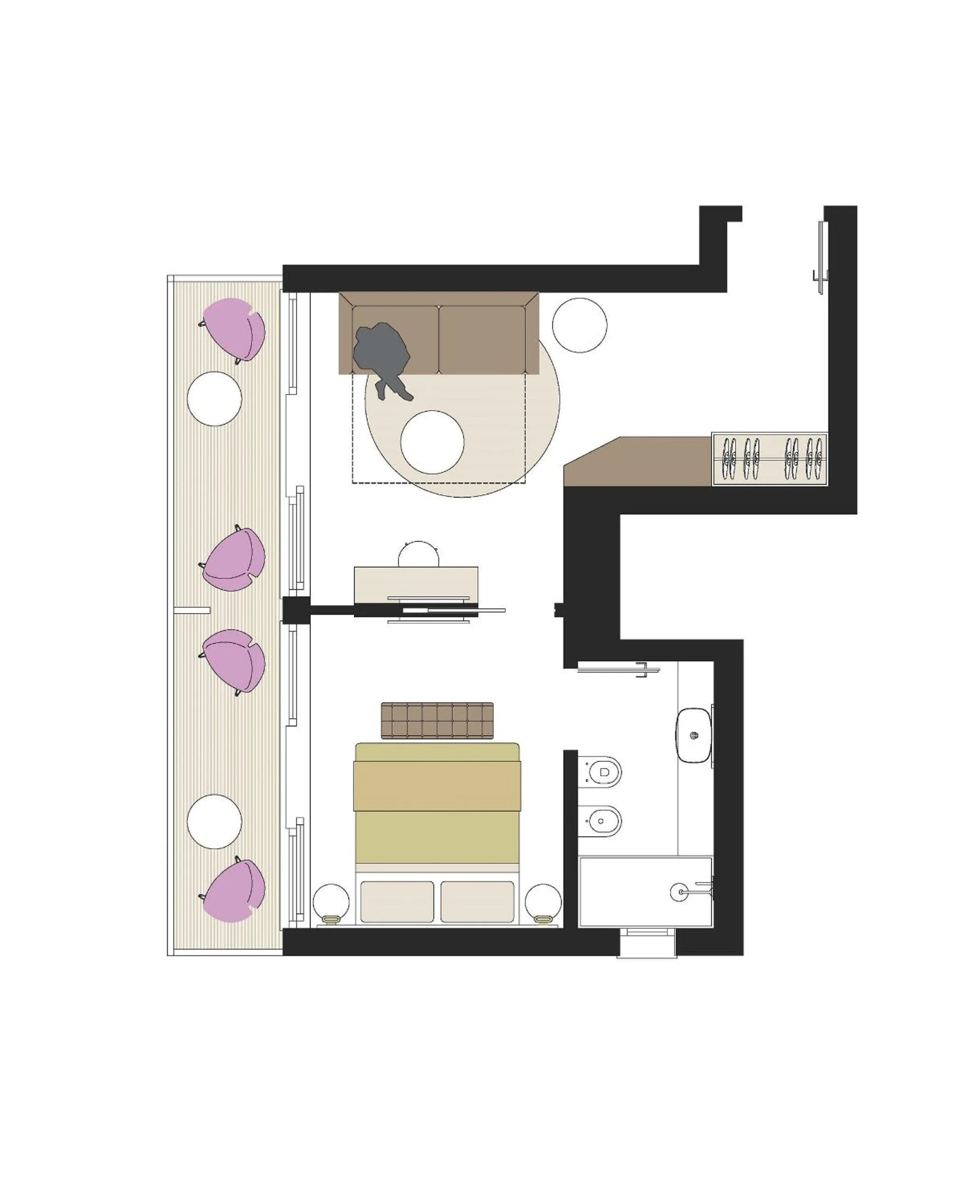 Floor plan in Hotel Palma de Majorca