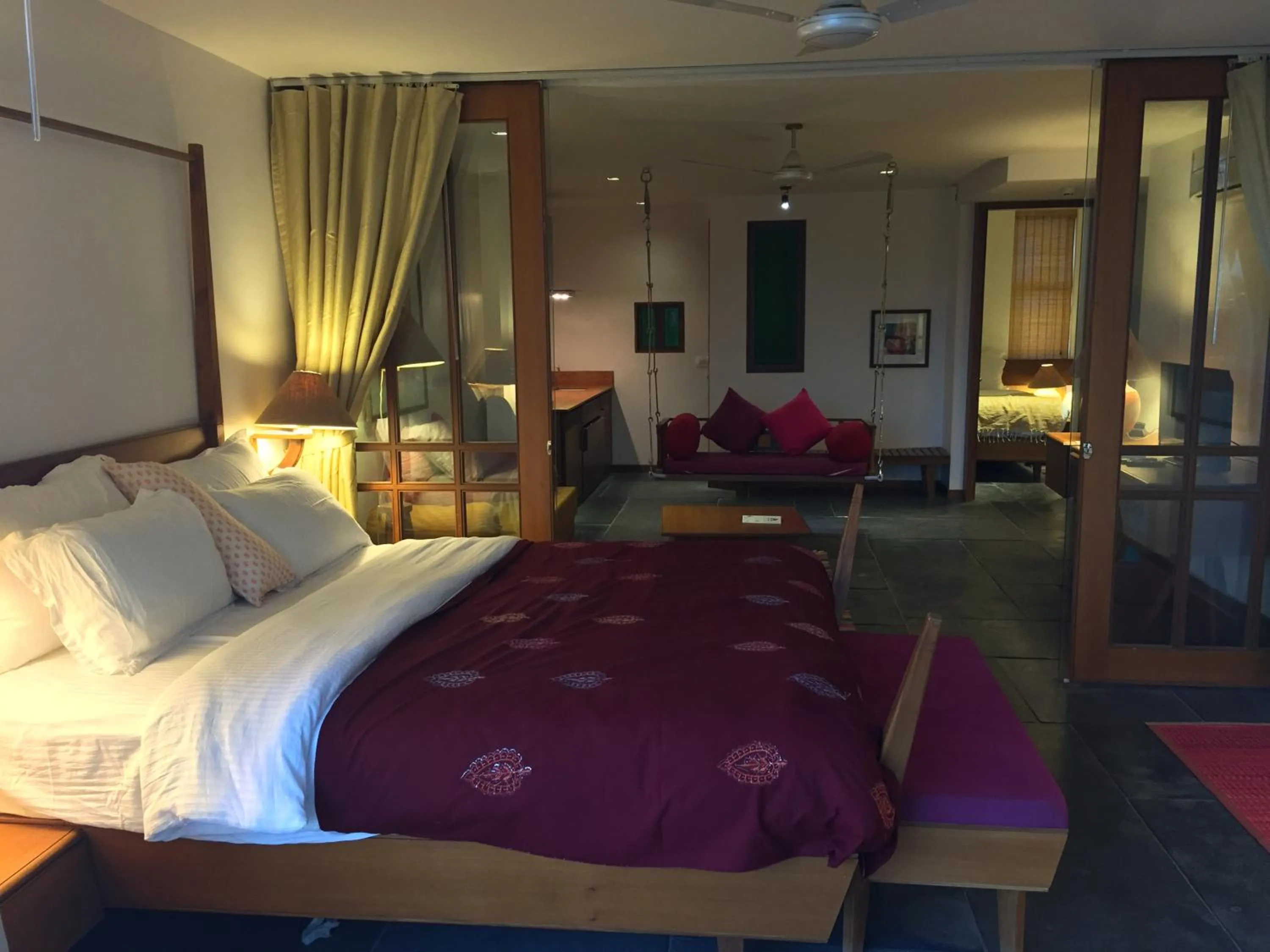 Photo of the whole room, Bed in The Sky Imperial Aarivaa Luxury Stays