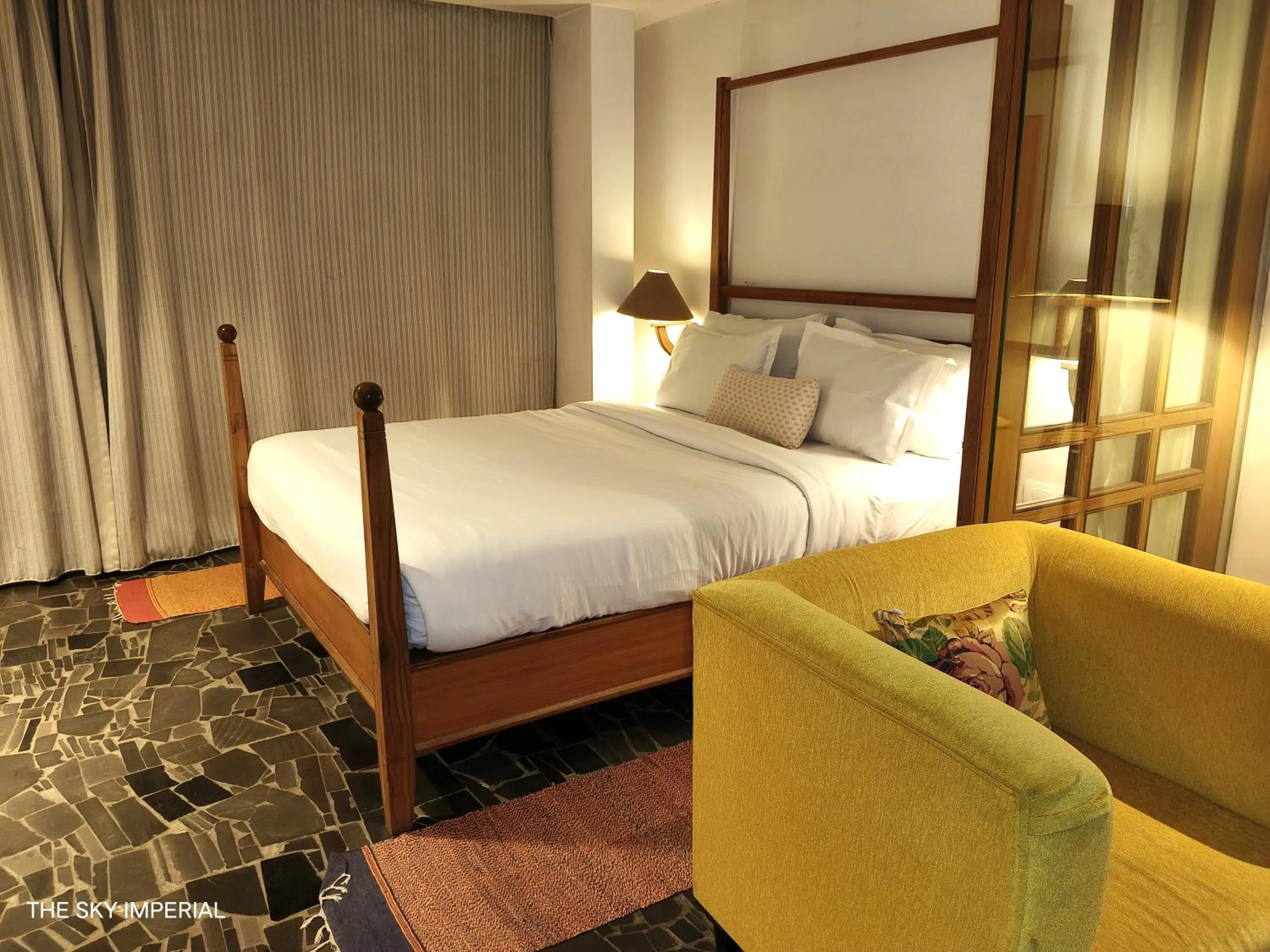 Living room, Bed in The Sky Imperial Aarivaa Luxury Stays