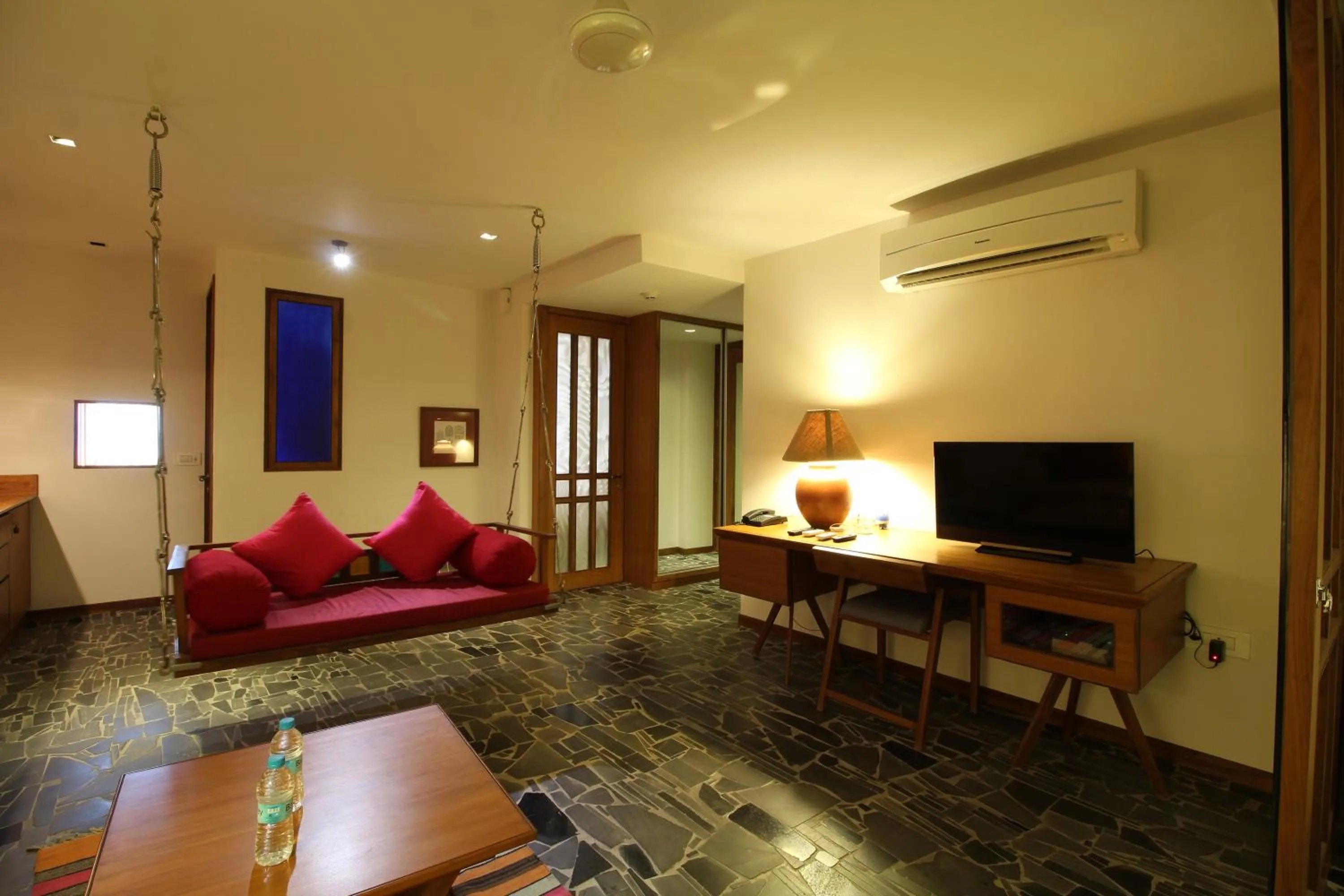 Living room in The Sky Imperial Aarivaa Luxury Stays