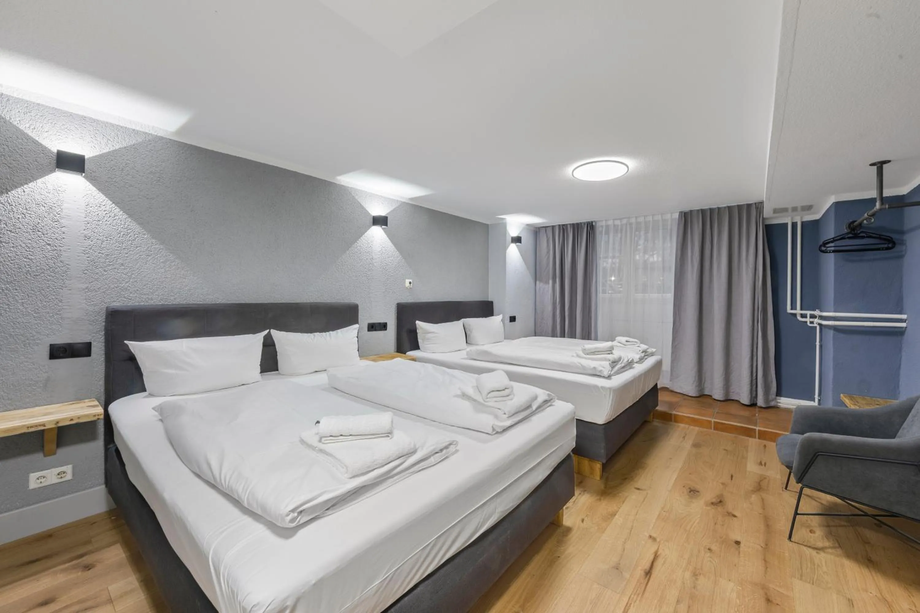 Bedroom, Bed in Big family apartment Berlin Treptower Park