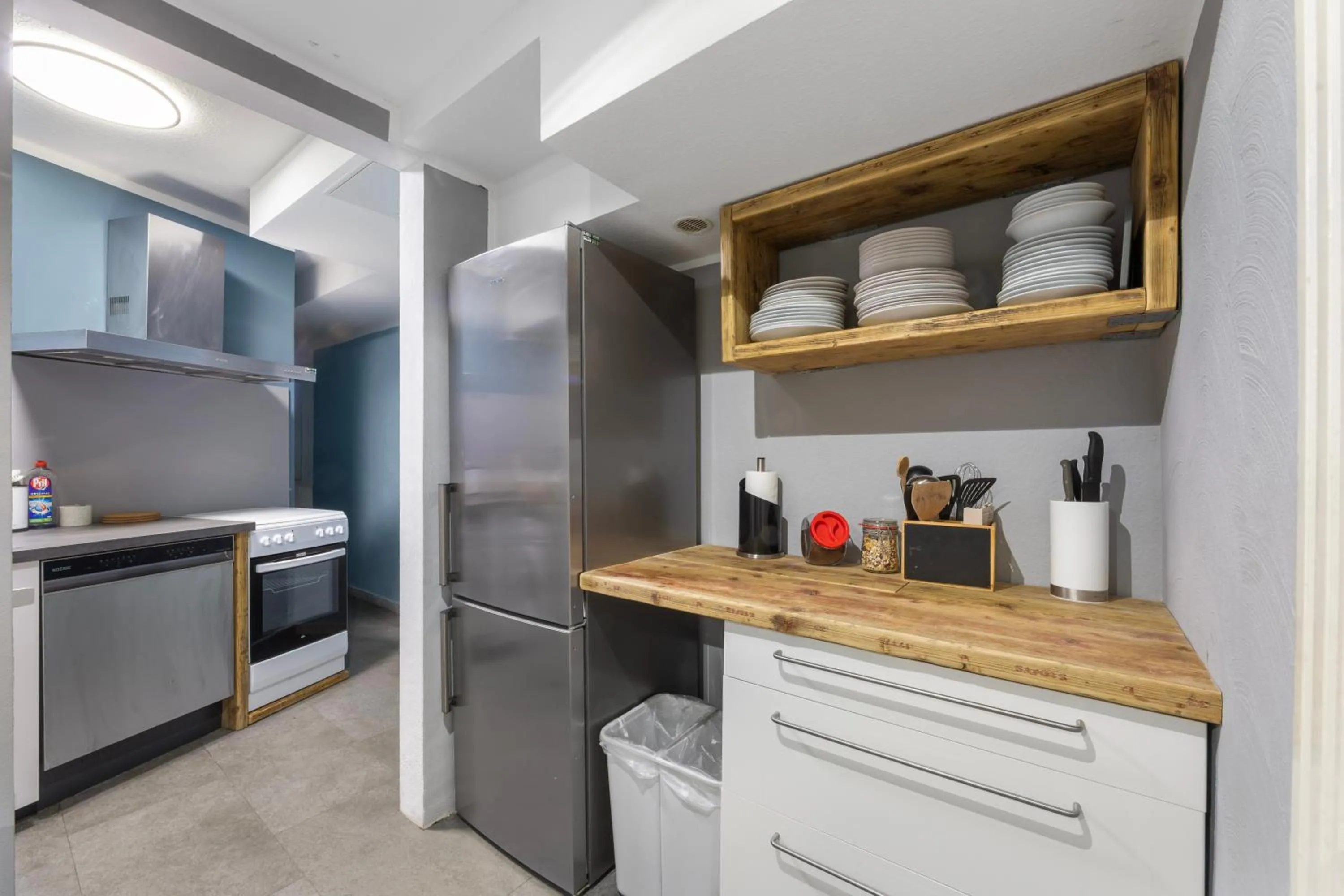 kitchen in Big family apartment Berlin Treptower Park