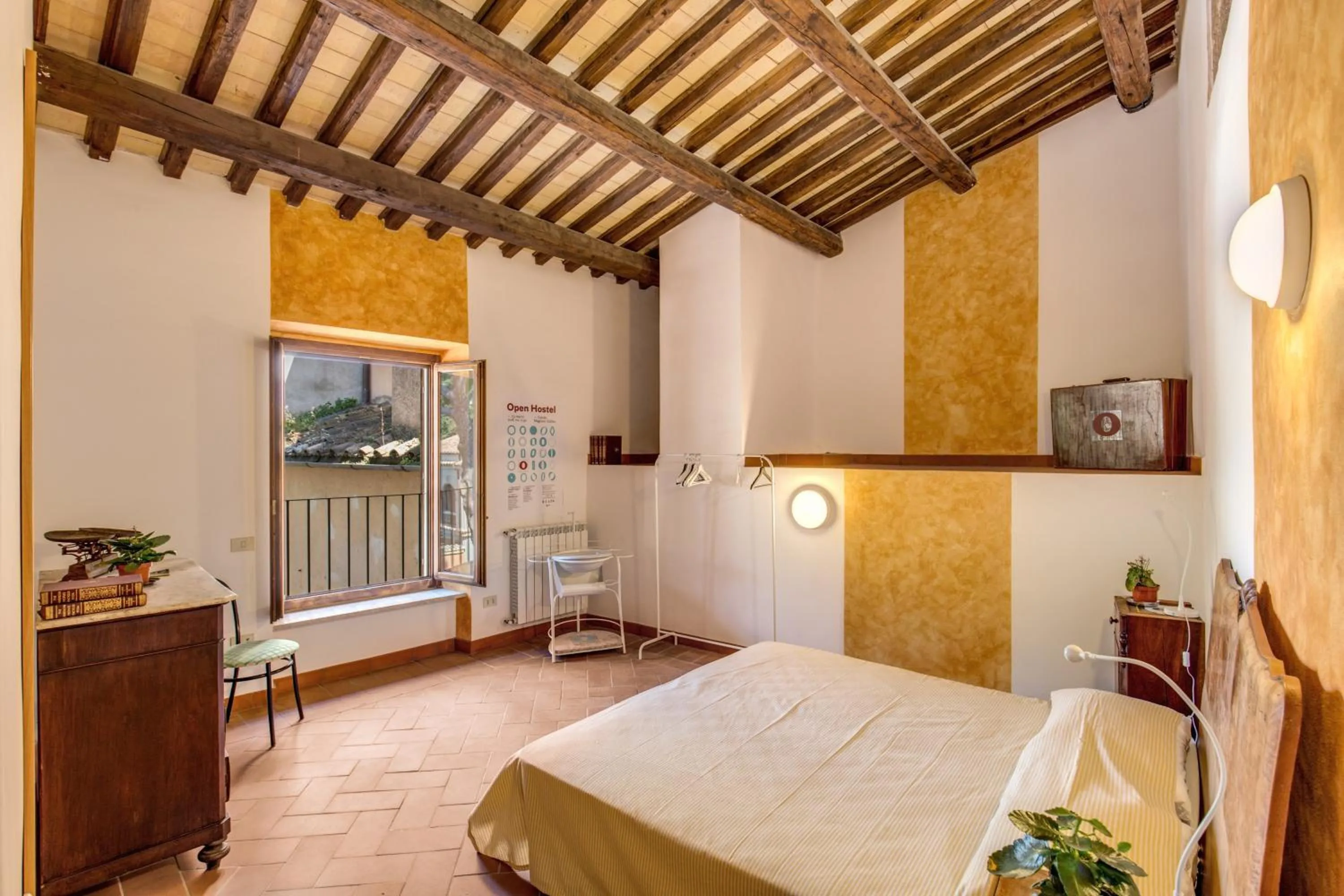 Bedroom, Bed in ecOstello Magliano Sabina