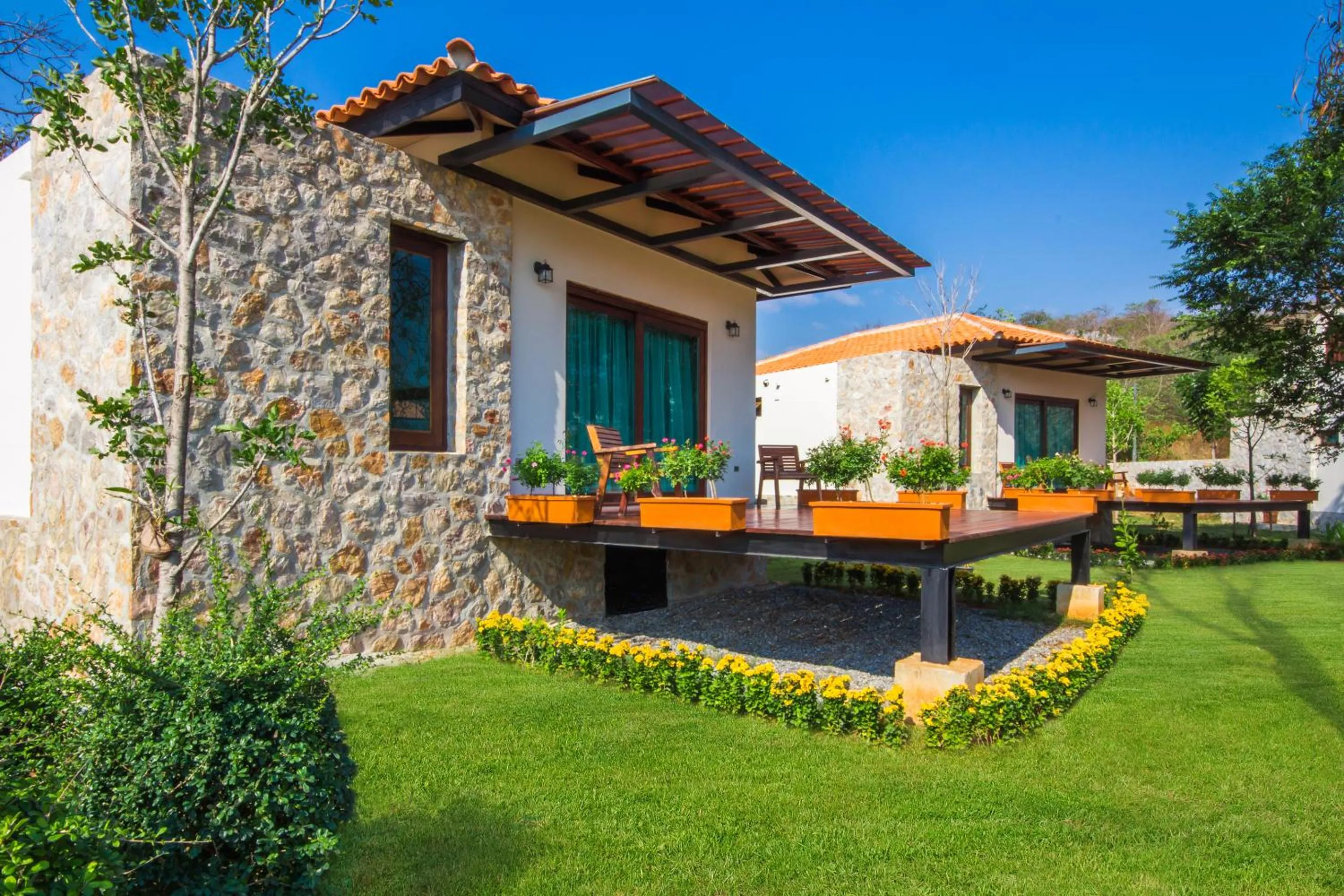 Balcony/Terrace in Mela Garden Retreat Cottage