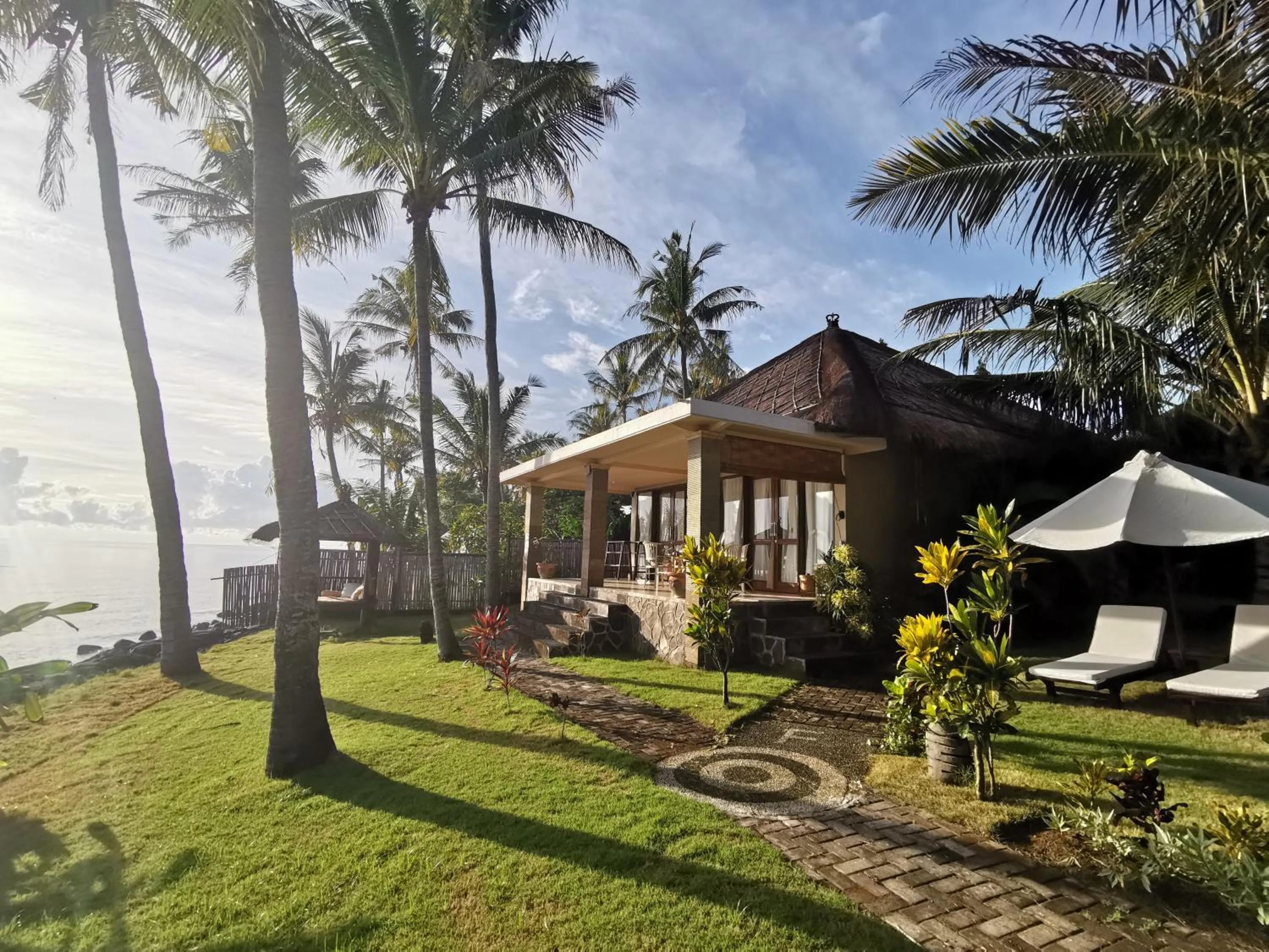 Garden in Relax Bali Dive & SPA ocean front resort
