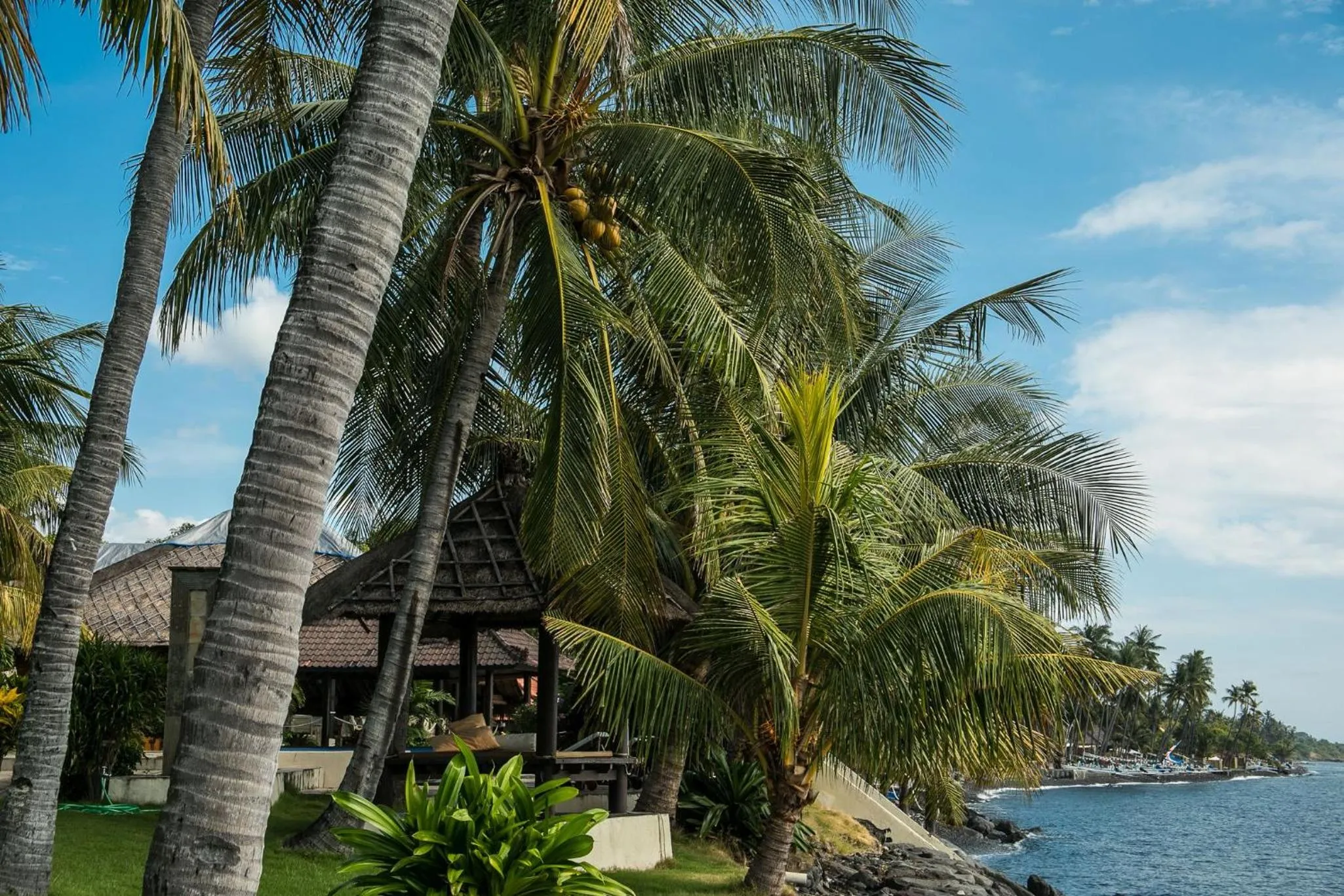 Sea view in Relax Bali Dive & SPA ocean front resort